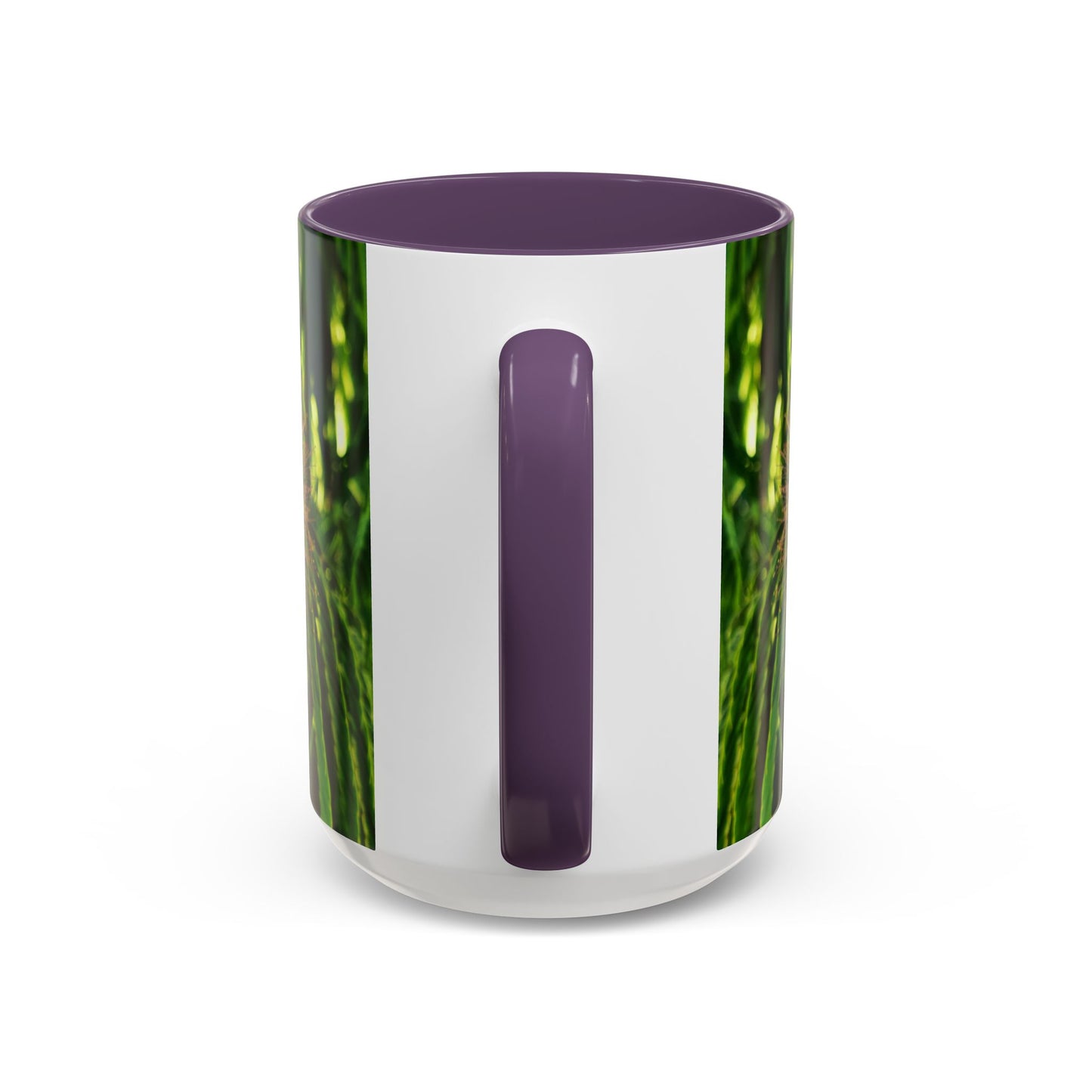 11oz /15oz Garden Themed Silk Blossom Plant Foliage Two Tone Coffee Mug