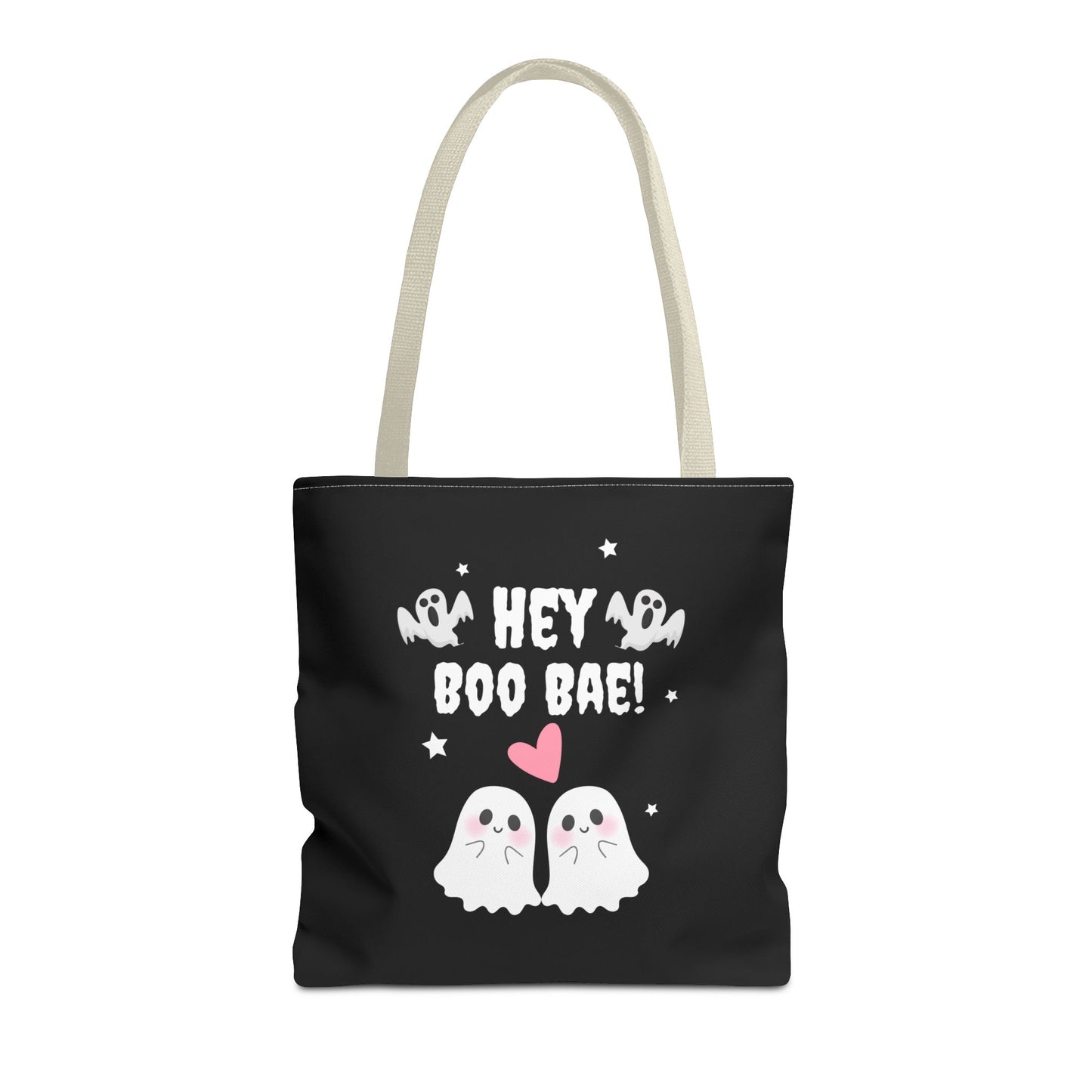 Cute Ghost Couple Boo Bae Halloween Fall Spooky Season Trick or Treating Candy Bag Reusable Halloween Lunch Bag