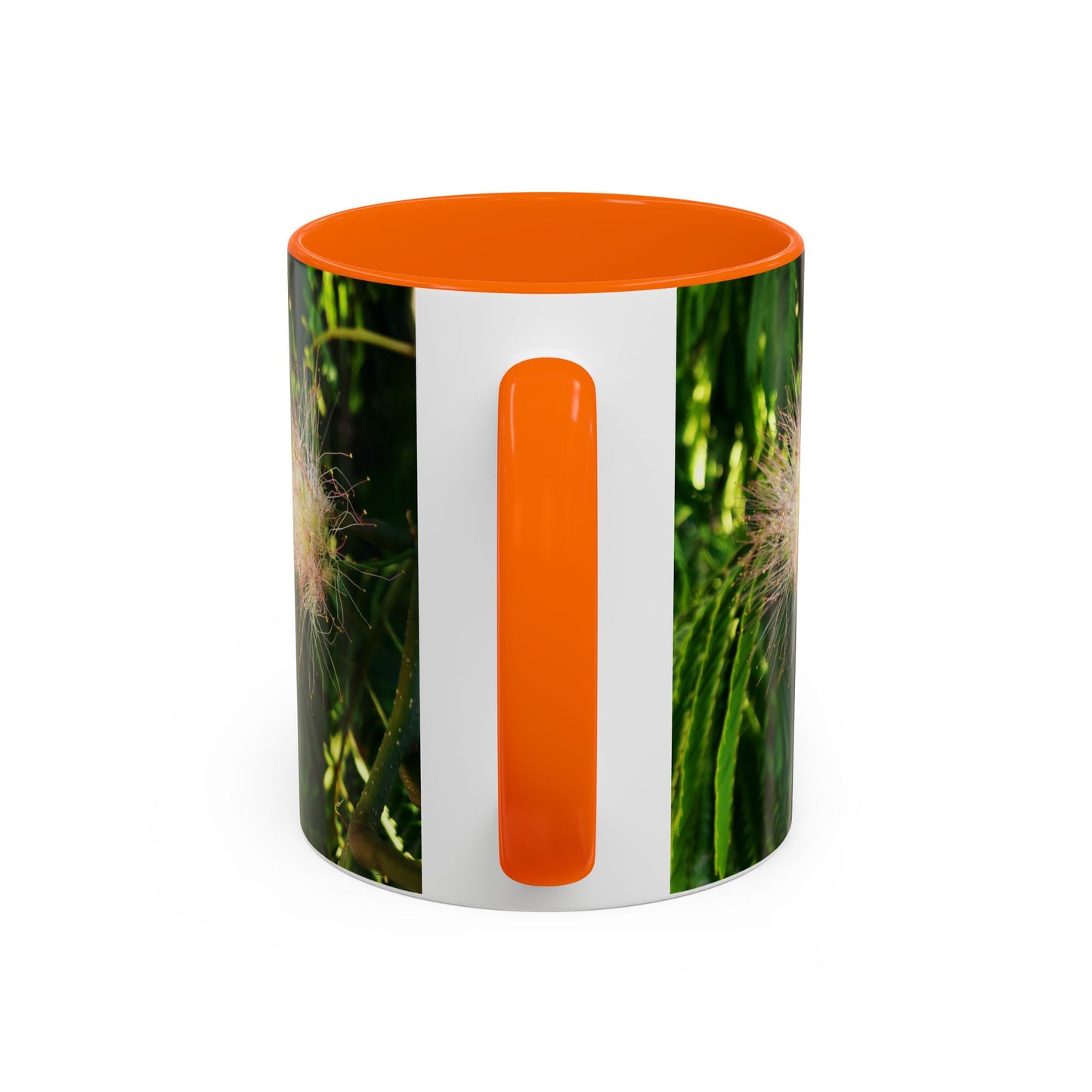 11oz /15oz Garden Themed Silk Blossom Plant Foliage Two Tone Coffee Mug