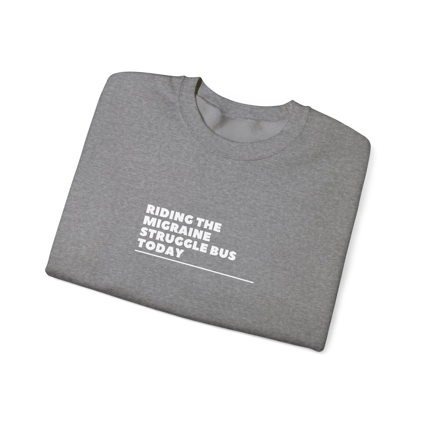 Unisex Migraine Day Invisible Illness Riding The Struggle Bus Warrior Sweatshirt