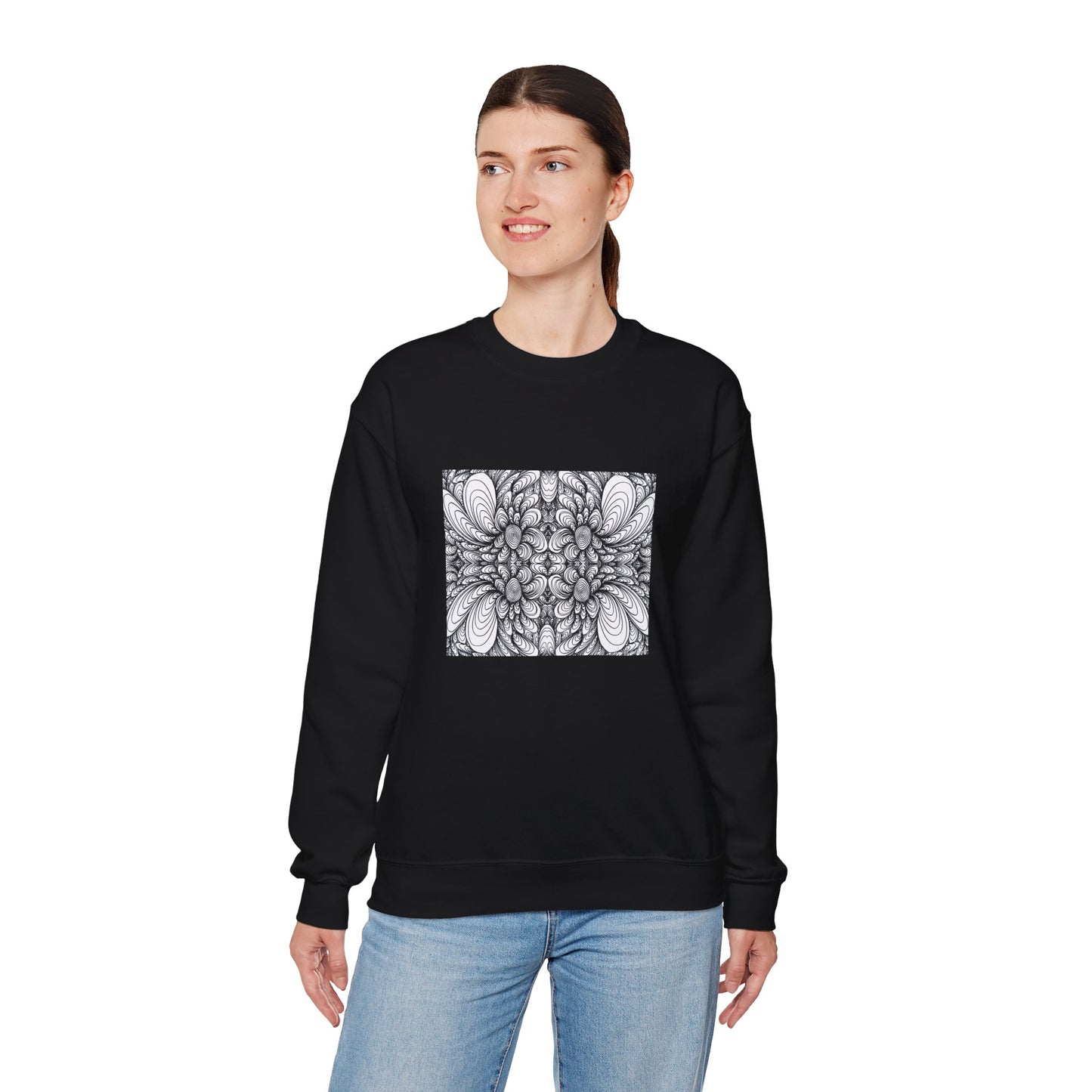 Unisex Original Line Art Sweatshirt - Blooms