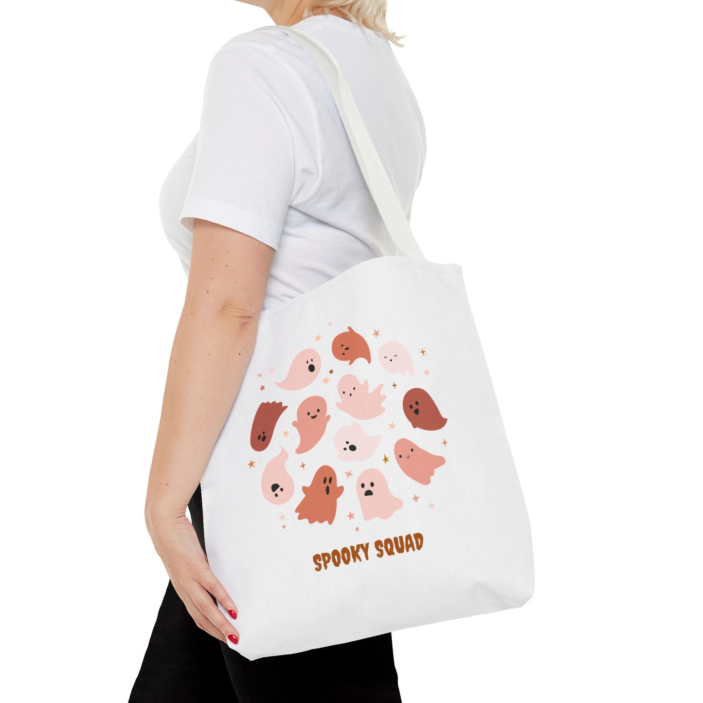 Cute Ghosts Halloween Gang Fall Spooky Squad Fall Season Tote Trick or Treating Candy Bag Reusable Lunch Bag