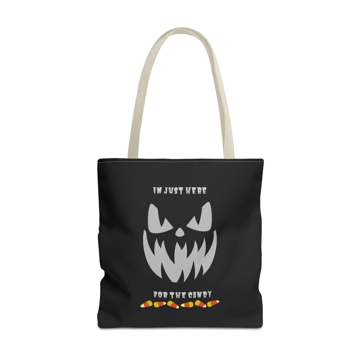 Halloween Candy Corn Scary Face Gift Spooky Season Trick or Treating Fall Candy Bag Reusable Lunch Bag