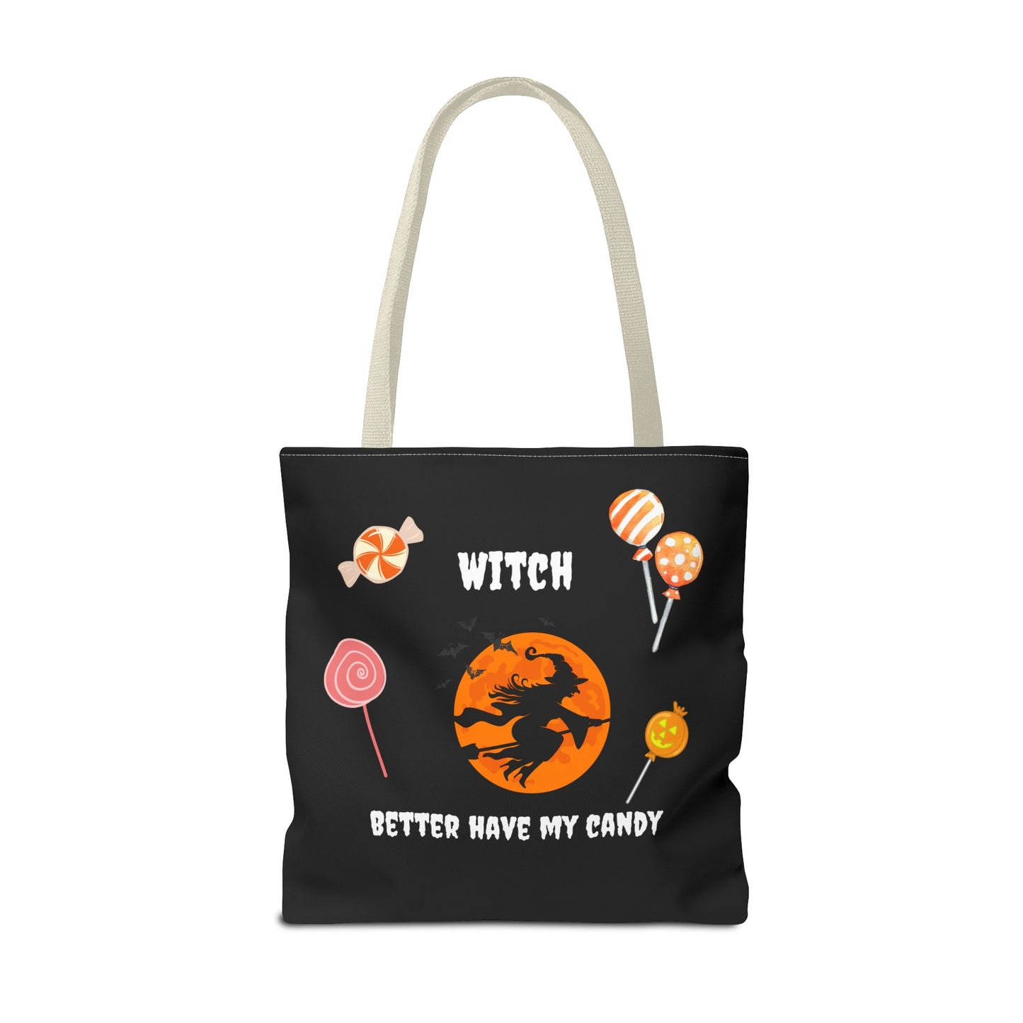 Halloween Tote Bag Gift for Spooky Season Trick or Treating Candy Bag Fall Themed Reusable Lunch Tote