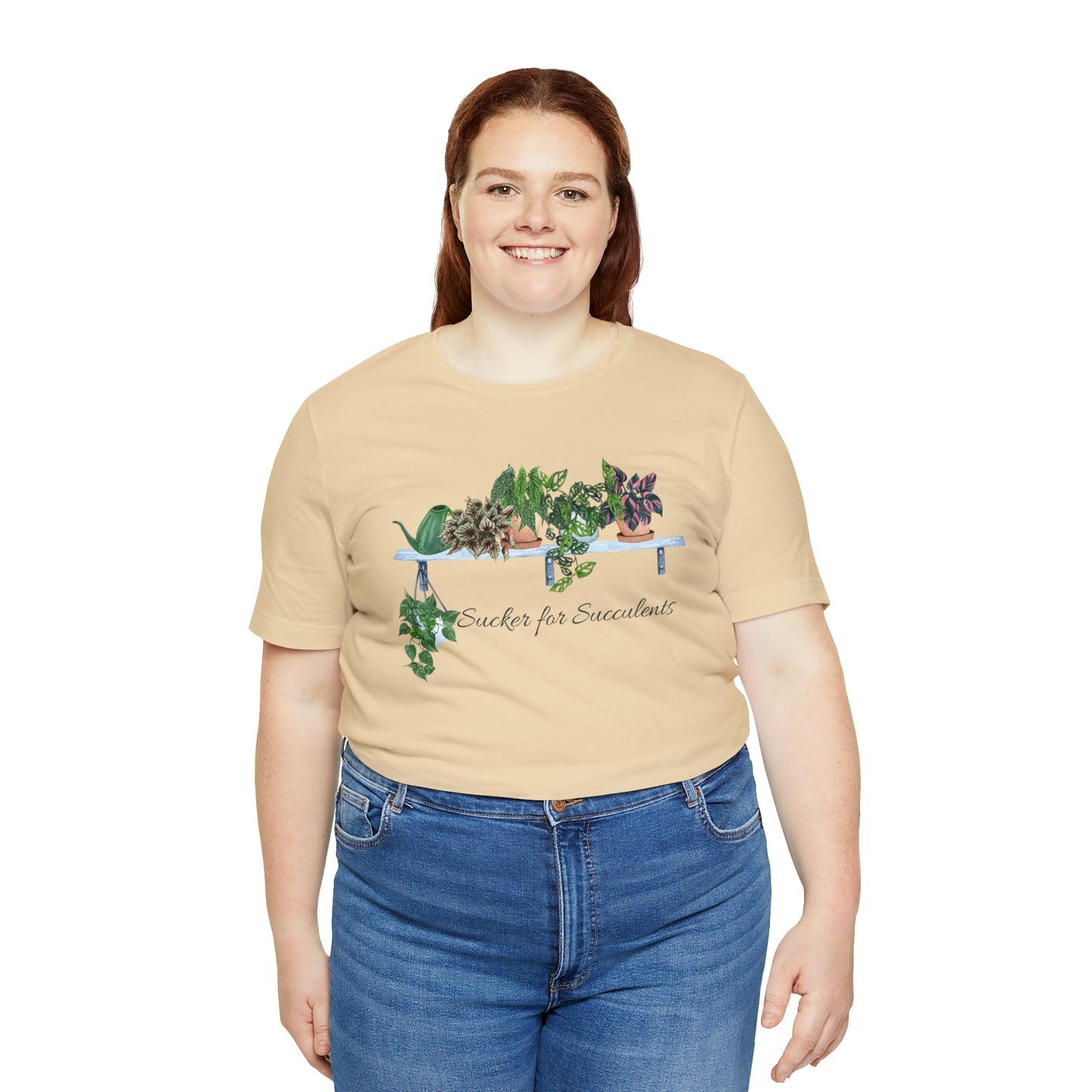 Unisex Gardening Themed T-Shirt Sucker for Succulents