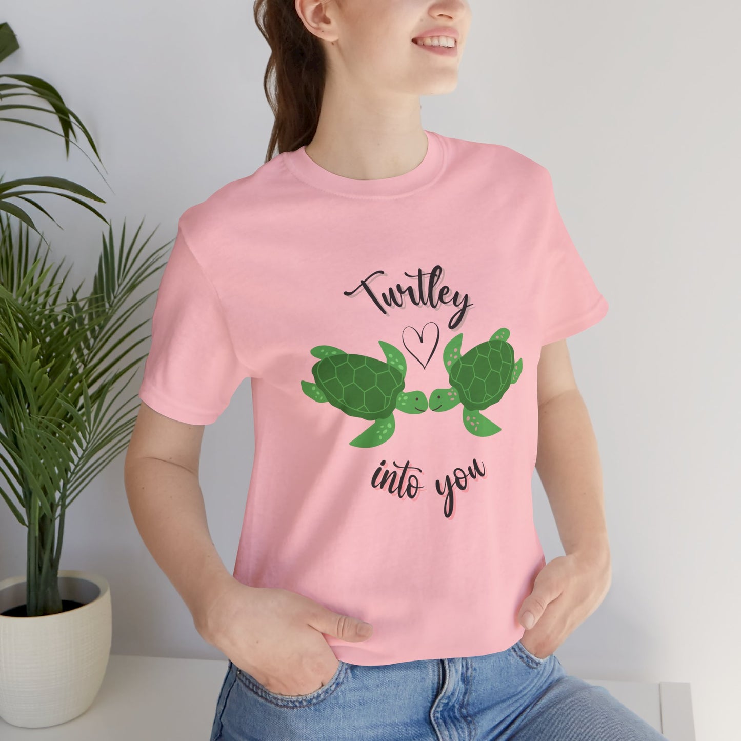 Unisex Cute Turtle Lover Turtley Into You T-Shirt