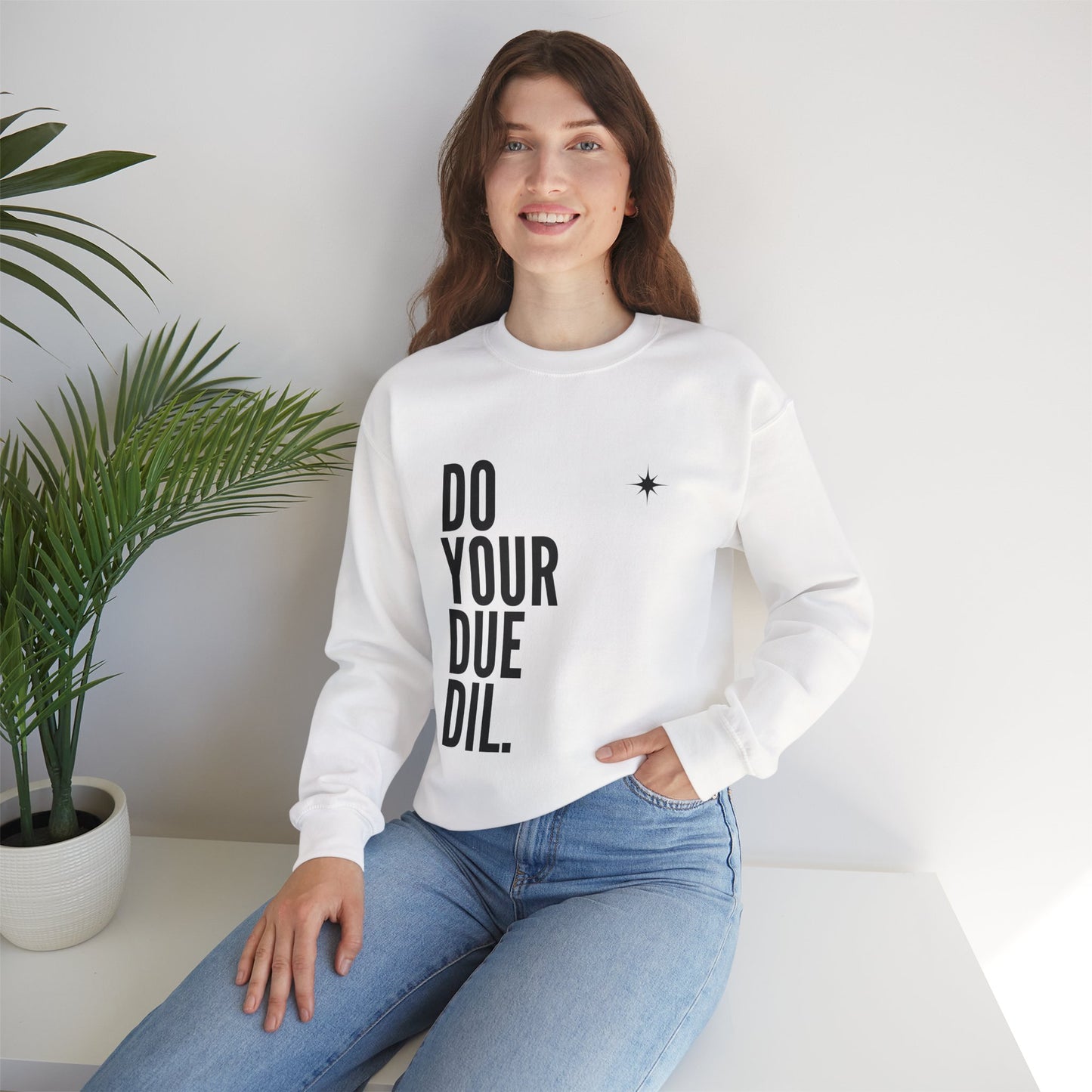 Unisex Heavy Blend Crewneck Due Your Due Diligence Sweatshirt