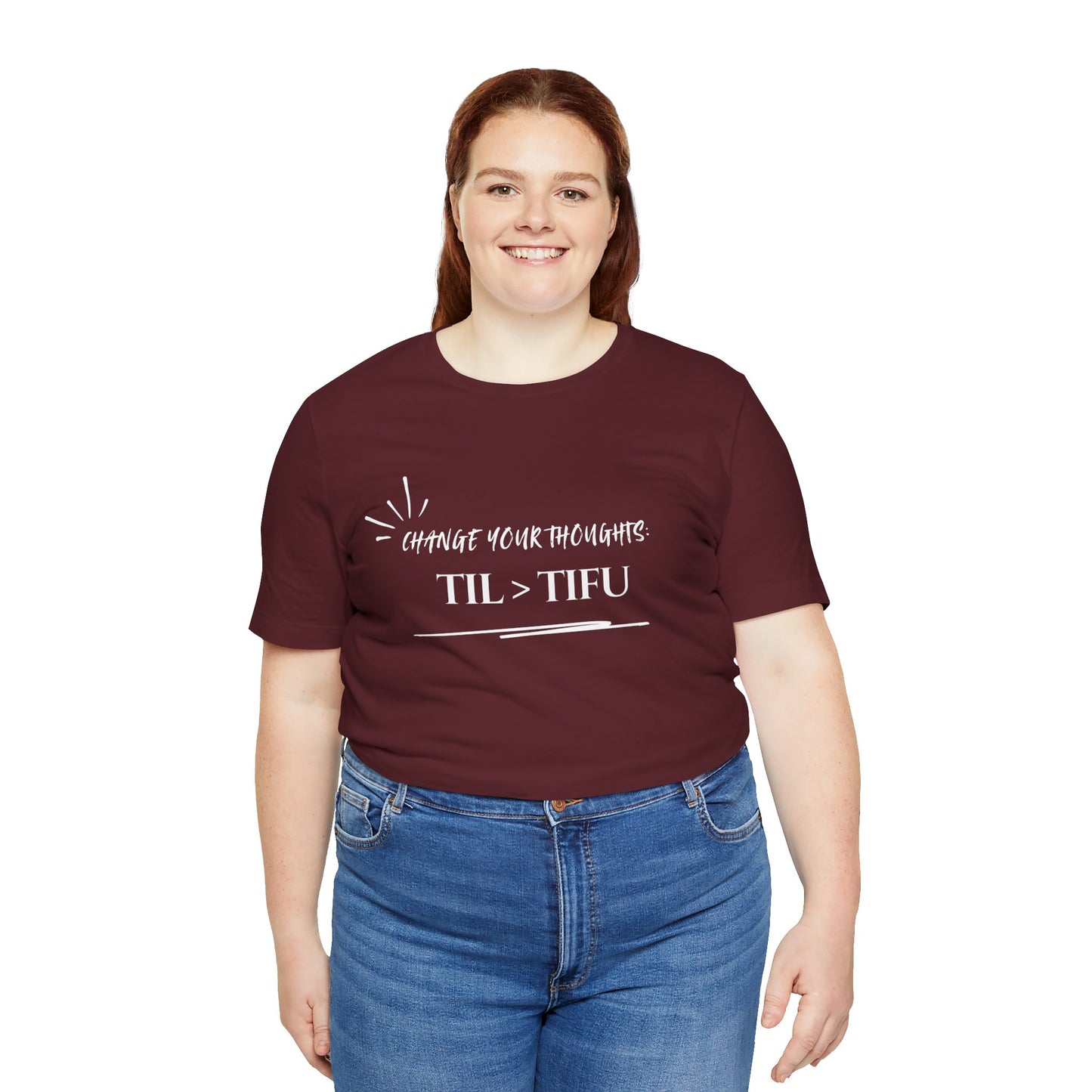 Unisex Self Love Positive Self Talk and Thoughts Mental Health Awareness and Positivity T-Shirt TIL>TIFU