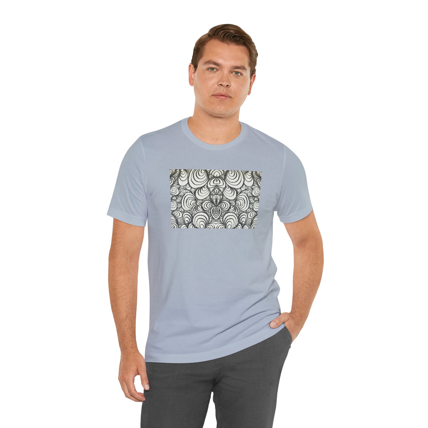 Unisex Original Line Art T-Shirt - Puzzle Panels 1