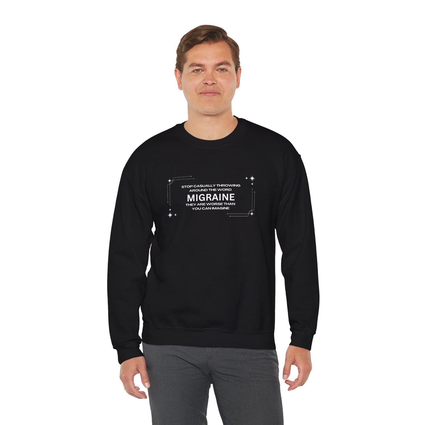 Unisex Migraine Day Invisible Illness Warrior Sweatshirt