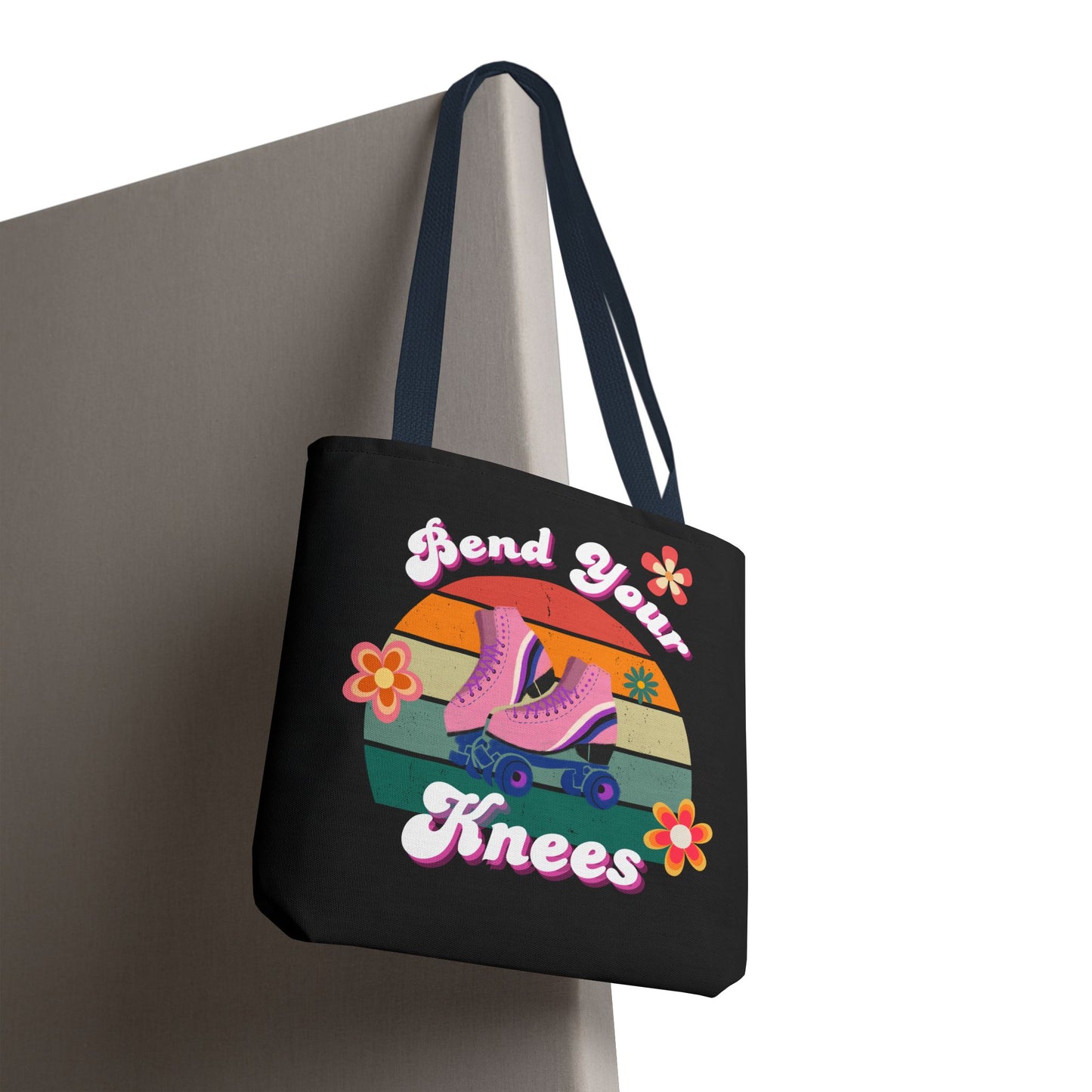 Unisex Retro Vibes Bend Your Knees Skate Day Tote Bag