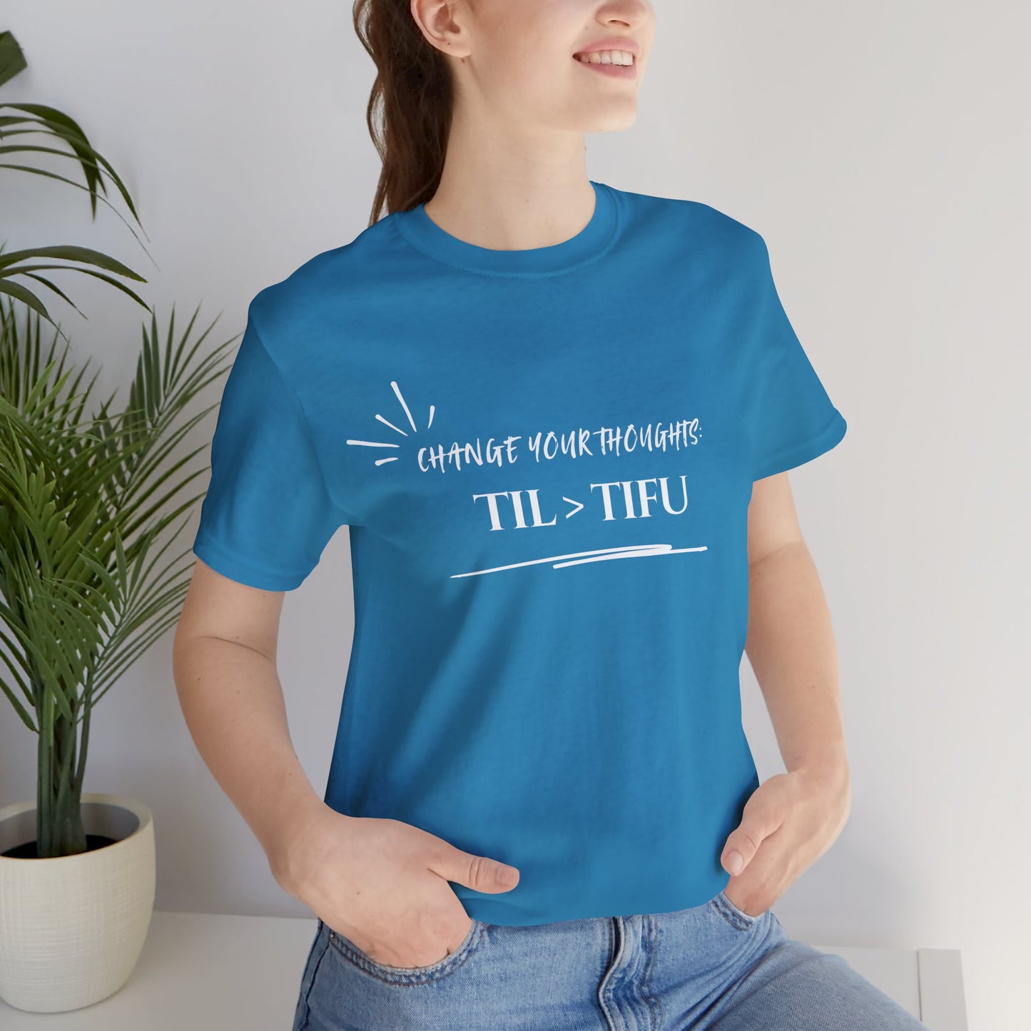 Unisex Self Love Positive Self Talk and Thoughts Mental Health Awareness and Positivity T-Shirt TIL>TIFU