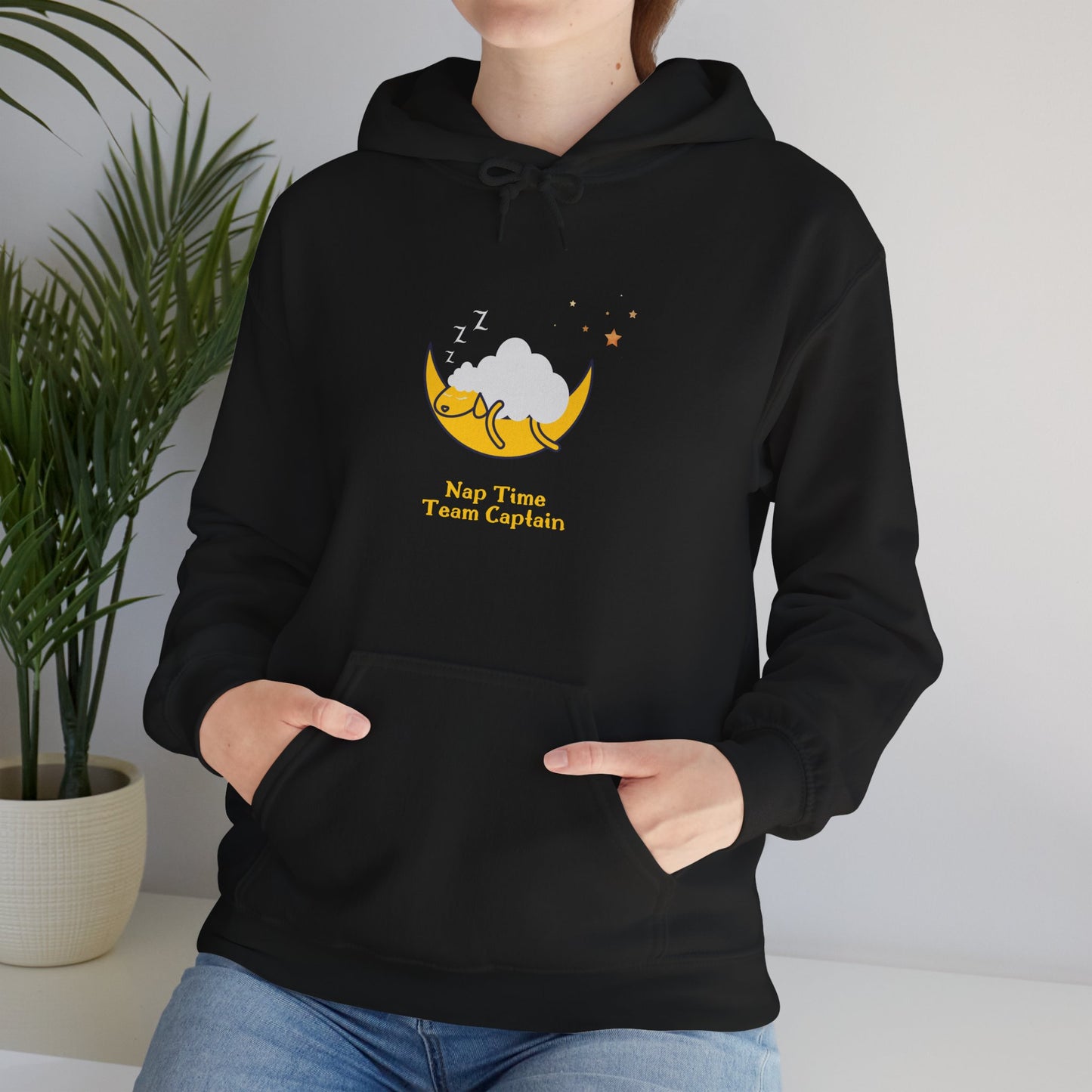 Unisex Heavy Blend™ Nap Time Team Captain Hooded Sweatshirt