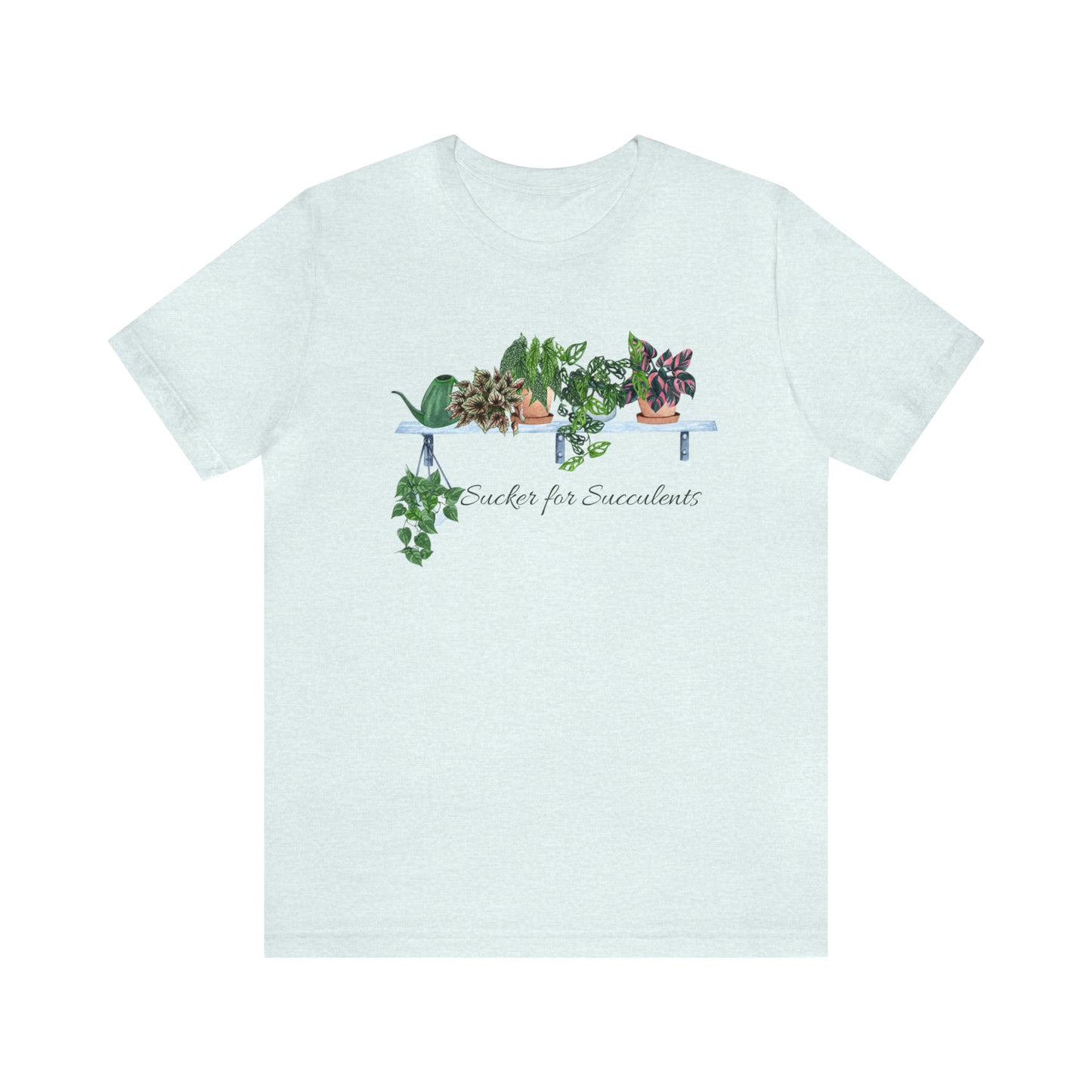 Unisex Gardening Themed T-Shirt Sucker for Succulents