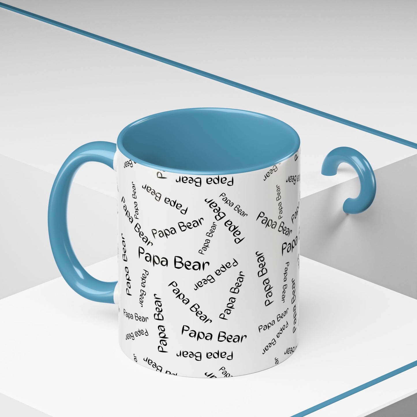 11oz/15oz Papa Bear Word Scramble Coffee Mug