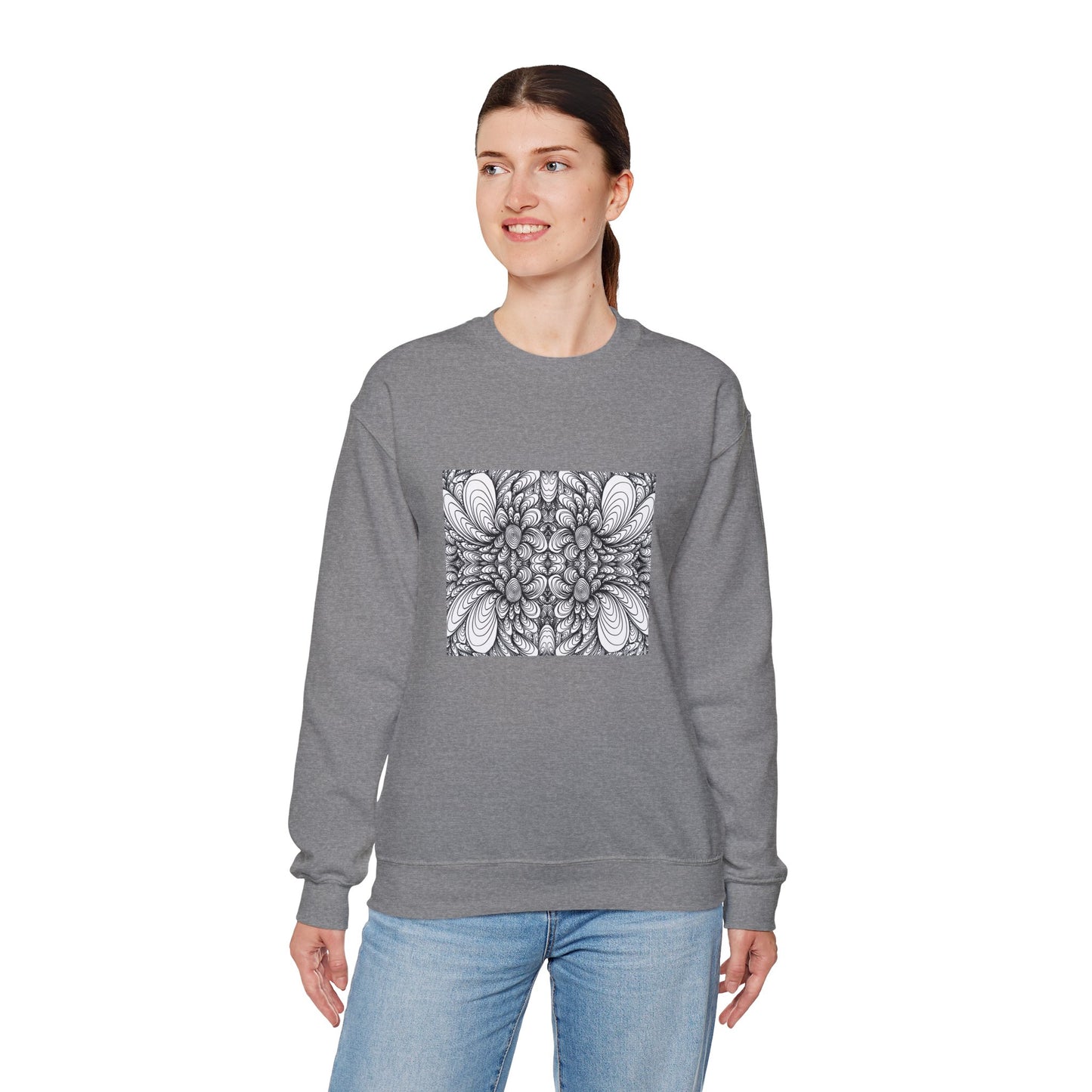 Unisex Original Line Art Sweatshirt - Blooms