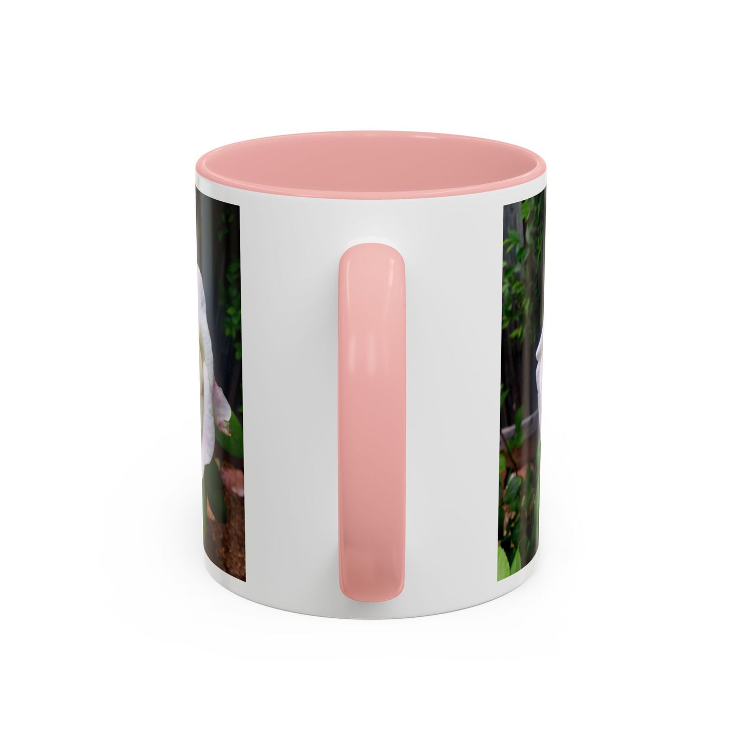 11oz/15oz Garden Themed White Sugar Moon Hybrid Tea Roses Coffee Mug