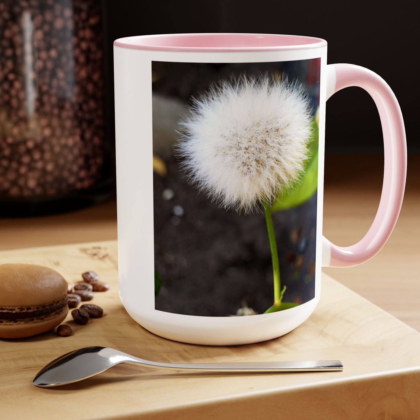 15oz Garden Themed Dandelion Flower Coffee Mug