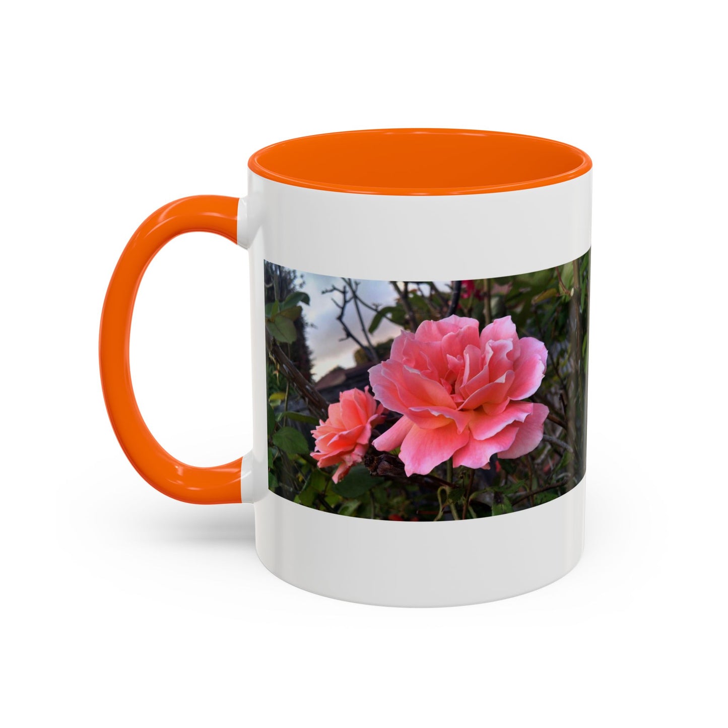 11oz/15oz Garden Themed Double Delight Rose Coffee Mug