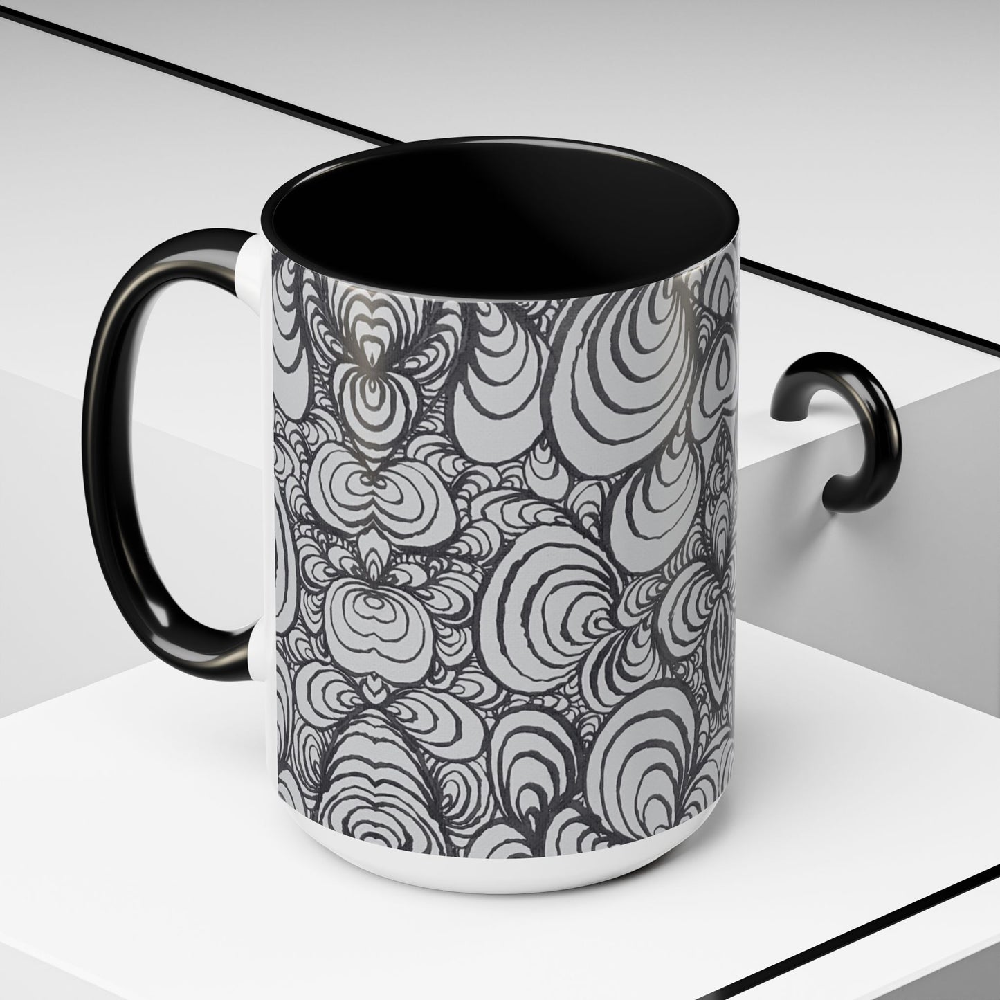 11oz/15oz Original Line Art Mug - Puzzle Panels 1