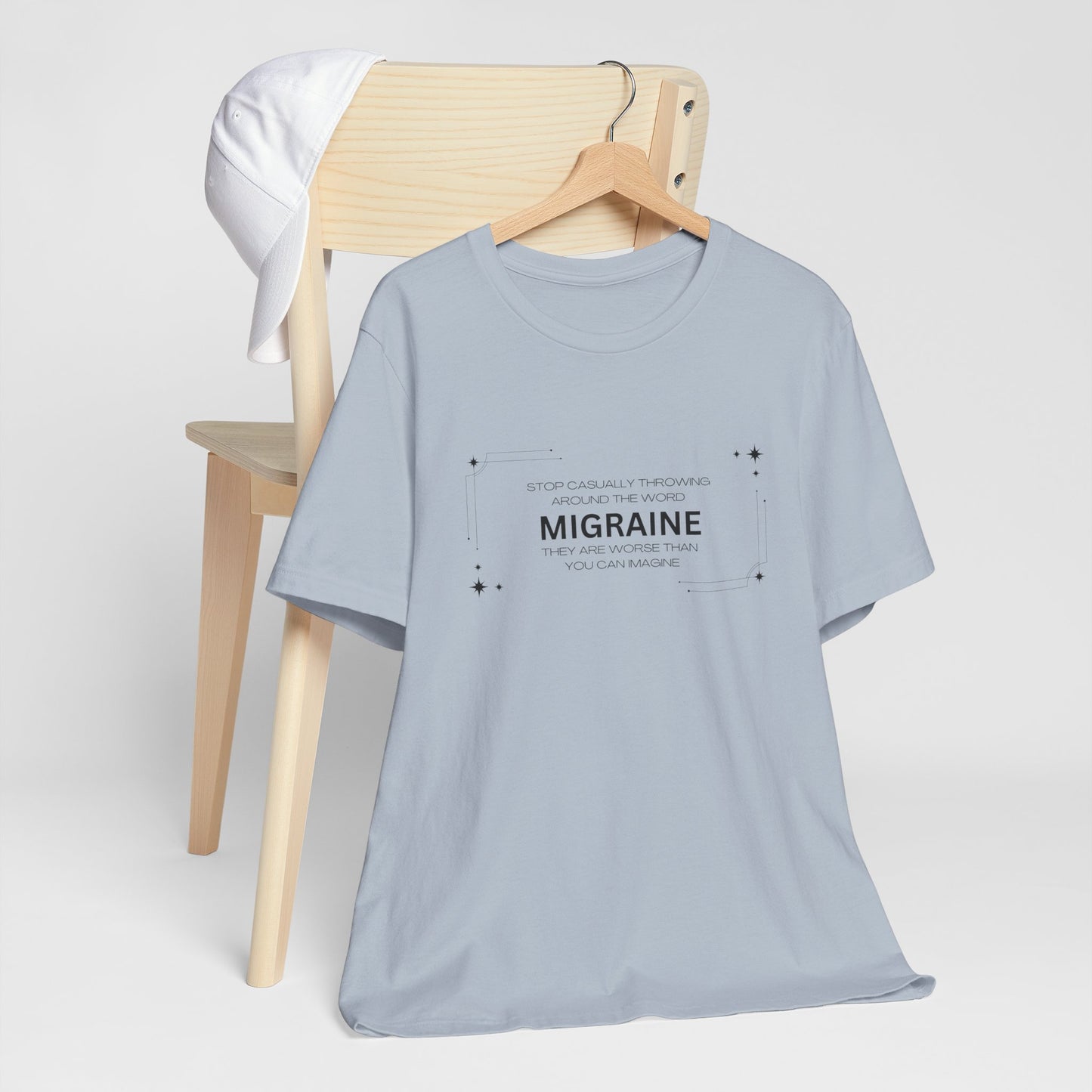 Unisex Migraine Day Invisible Illness Casual Migraine Warrior T-Shirt