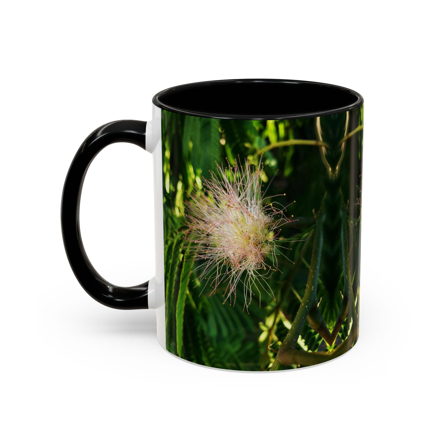 11oz /15oz Garden Themed Silk Blossom Plant Foliage Two Tone Coffee Mug