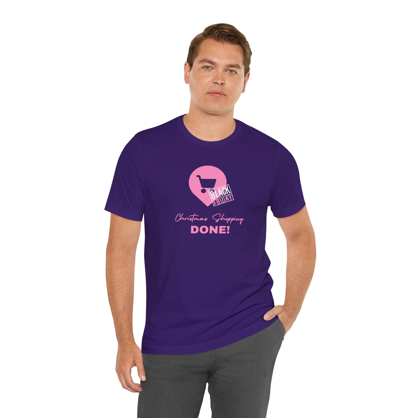 Unisex Jersey Short Sleeve Black Friday Christmas Shopping T-Shirt
