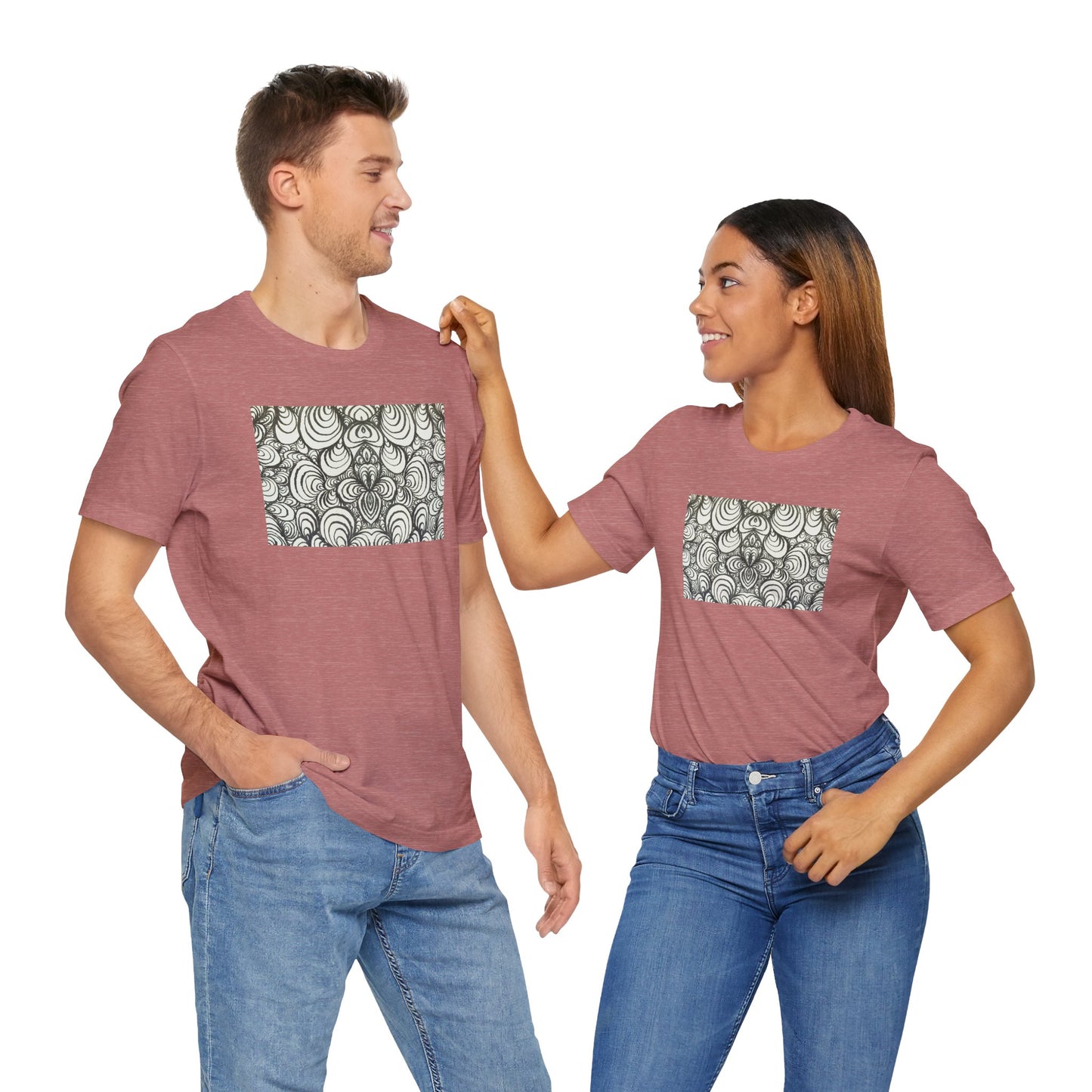 Unisex Original Line Art T-Shirt - Puzzle Panels 1