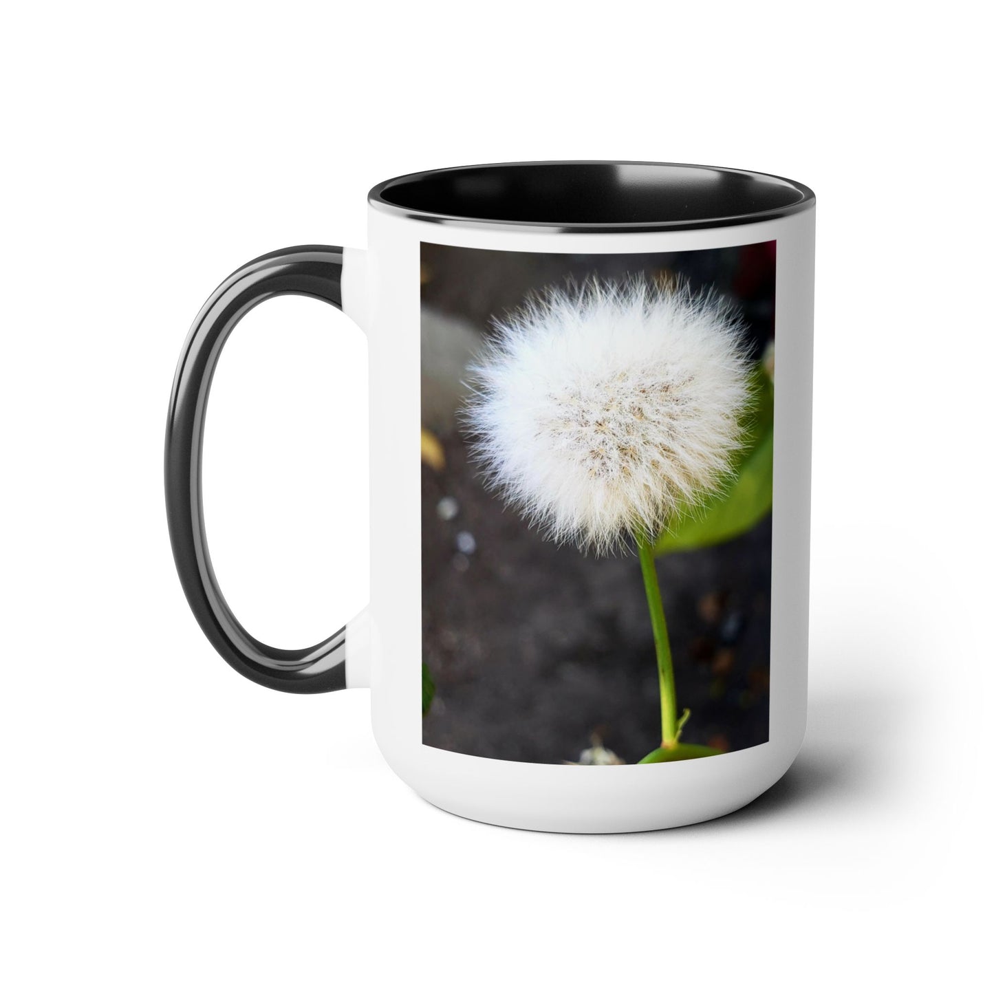 15oz Garden Themed Dandelion Flower Coffee Mug