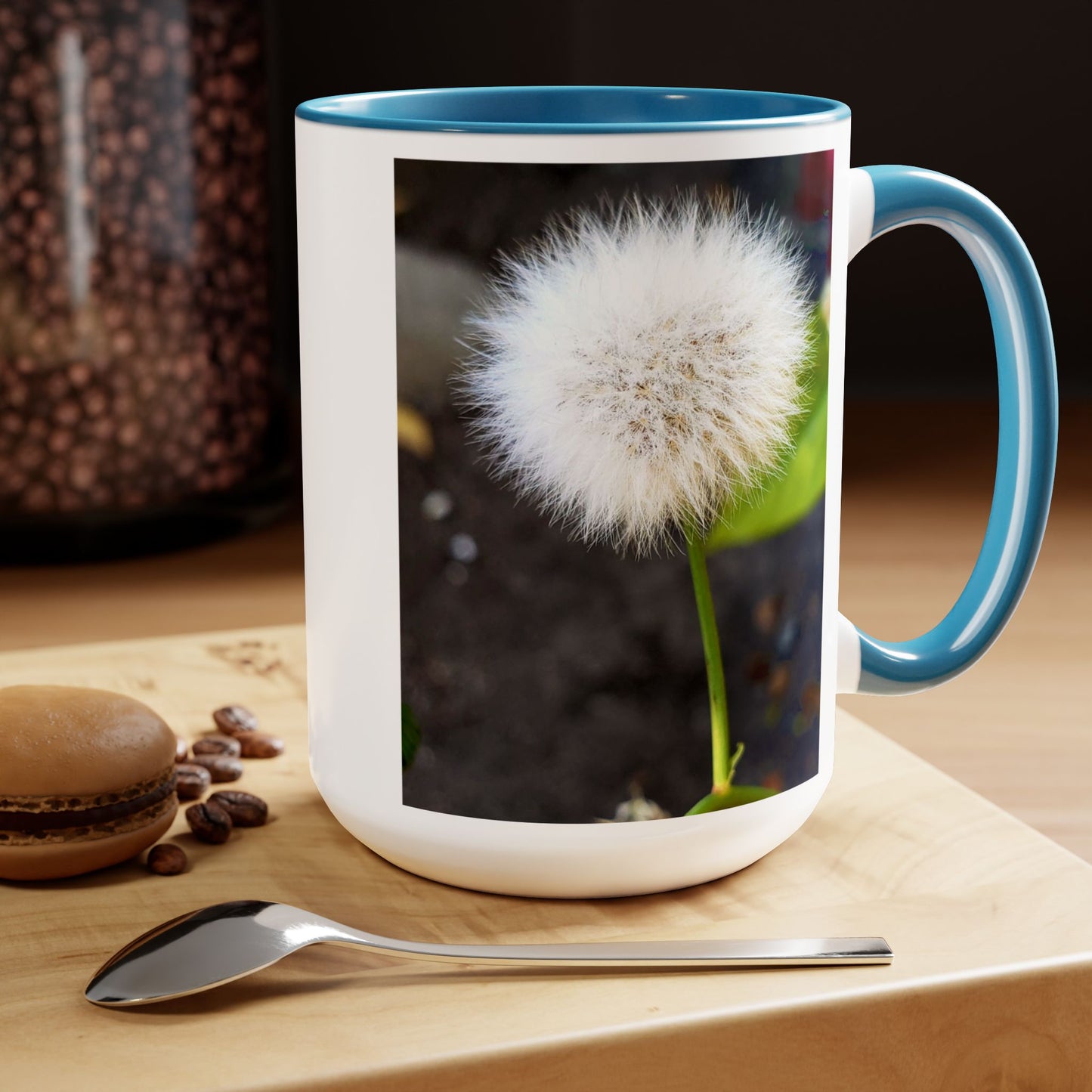 15oz Garden Themed Dandelion Flower Coffee Mug