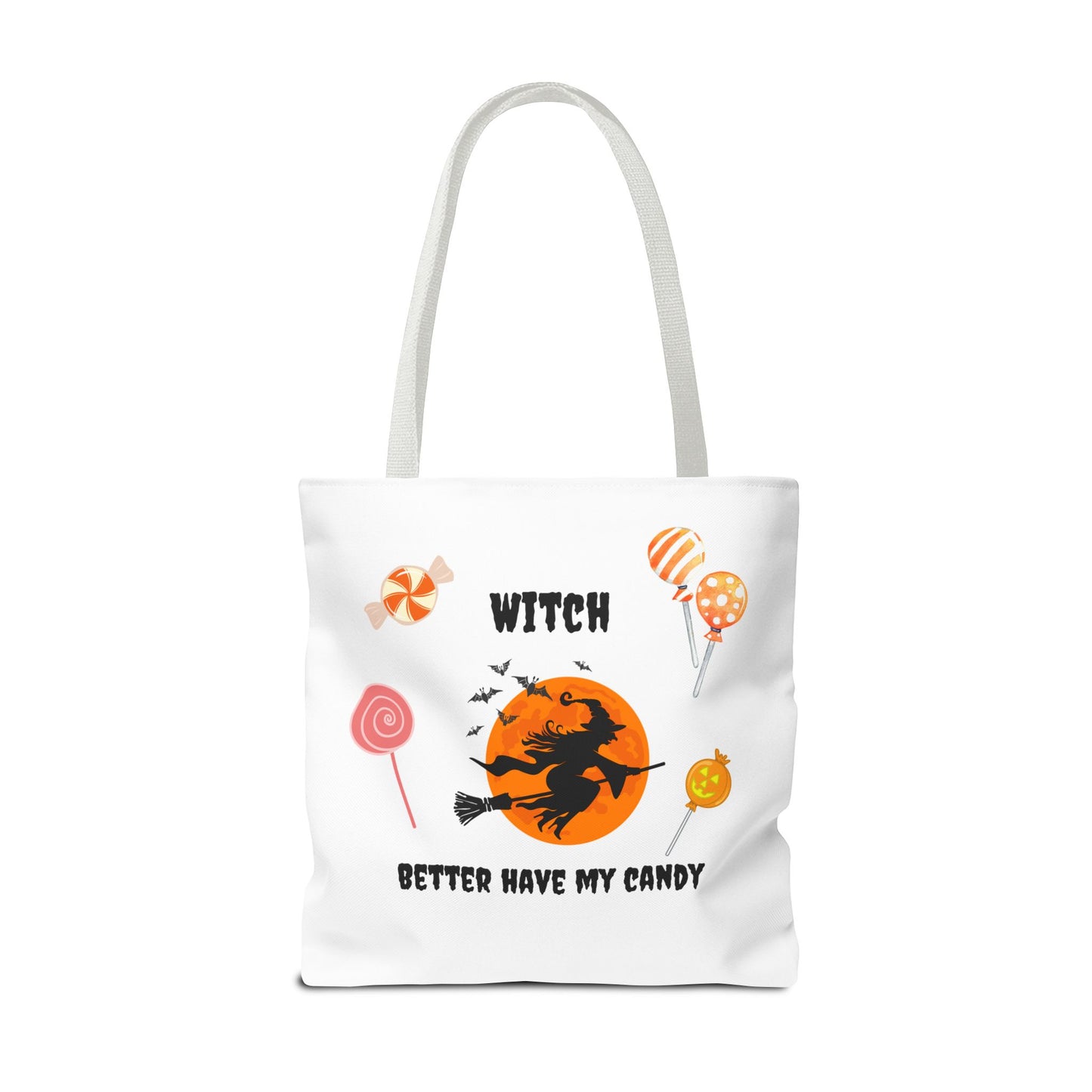 Halloween Tote Bag Spooky Season Trick or Treating Candy Bag Fall Themed Reusable Lunch Tote