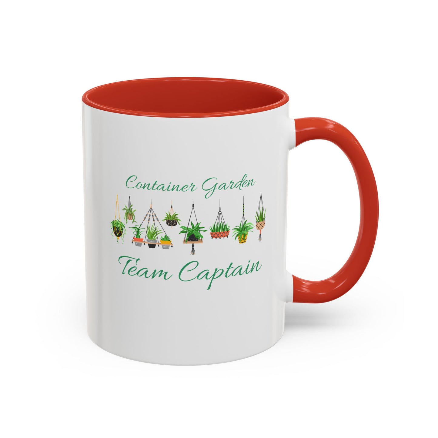 11oz Garden Themed Container Garden Team Captain Plant Parent Two Tone Coffee Mug