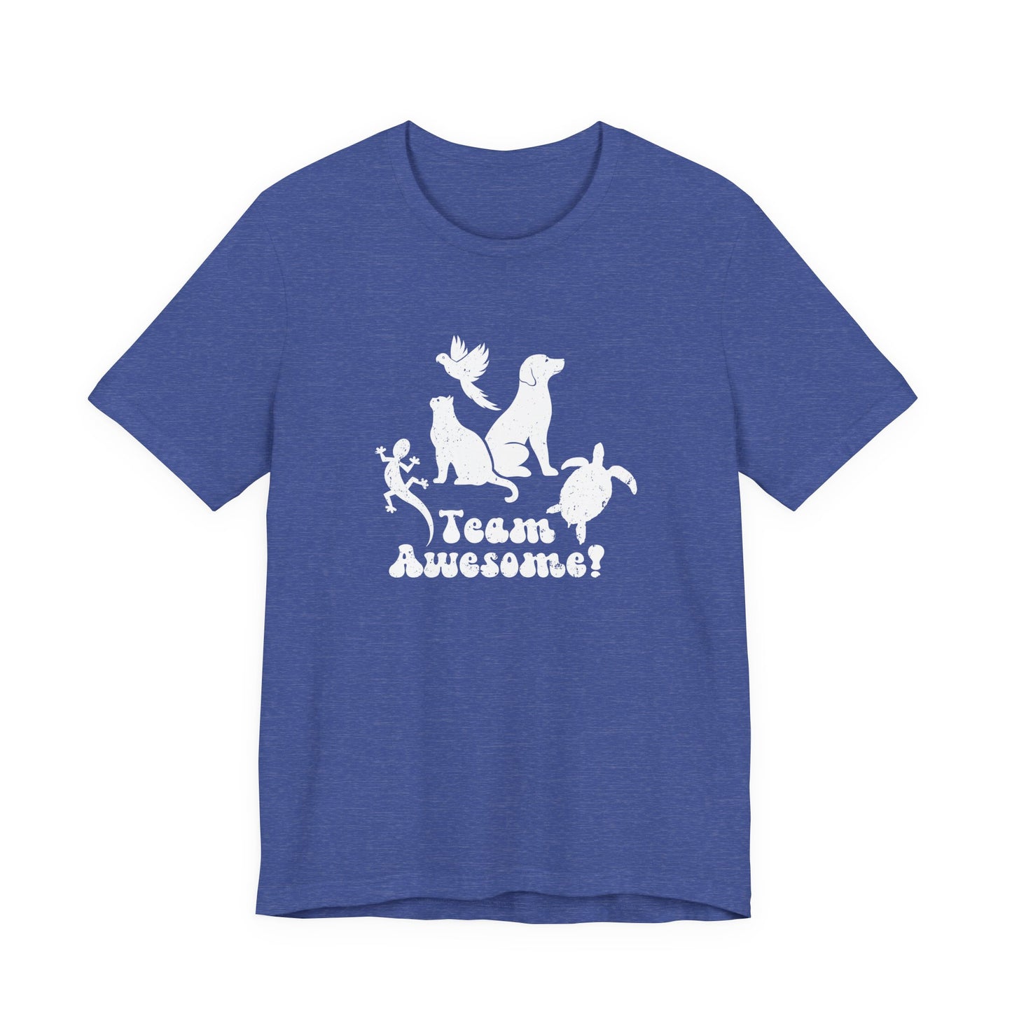Unisex Animal Lover Lizard Cat Bird Dog Turtle Team Awesome T-Shirt