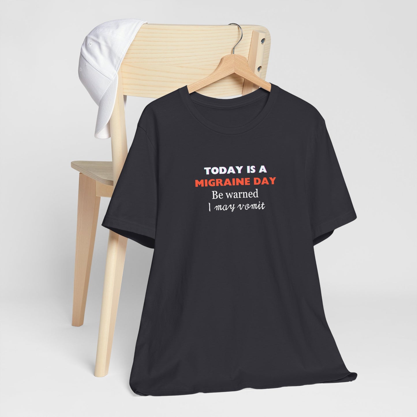 Unisex Migraine Sufferer Today Is A Migraine Day T-shirt I May Vomit