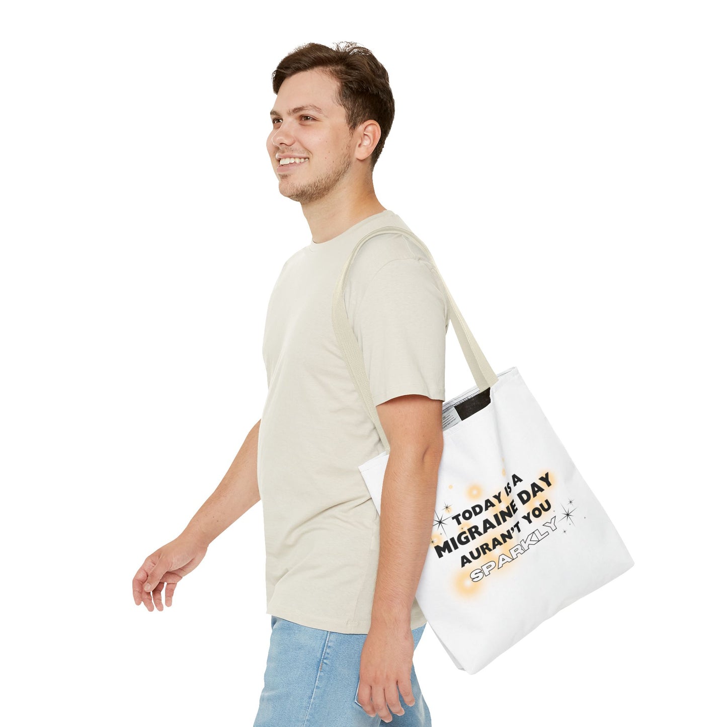 Unisex Migraine Day Invisible Illness Warrior Tote Bag