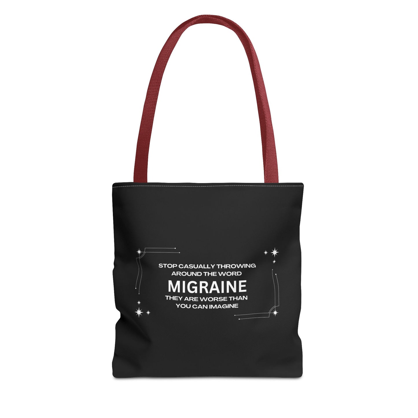 Unisex Migraine Day Invisible Illness Warrior Tote Bag