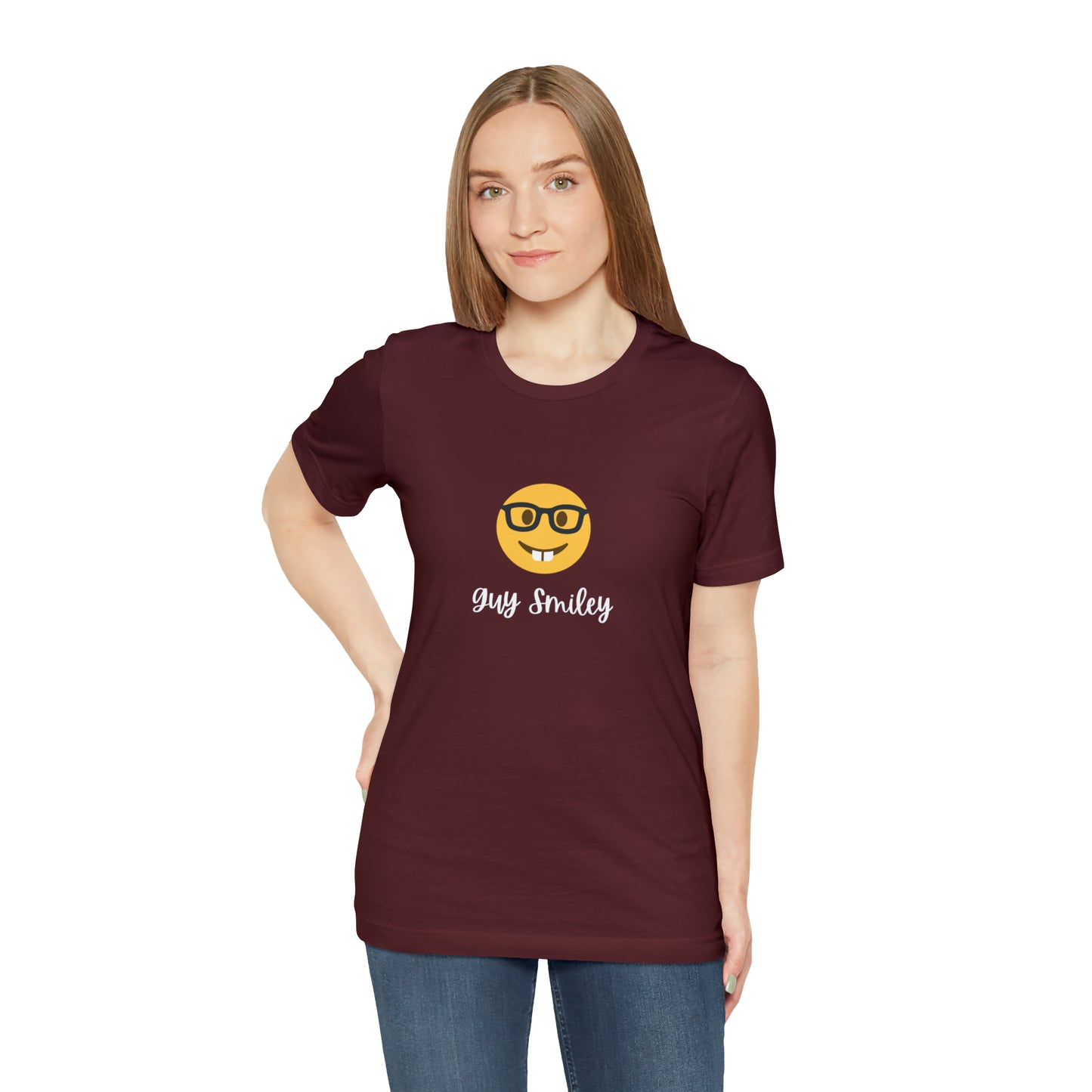 Unisex Jersey Short Sleeve Guy Smiley T-Shirt