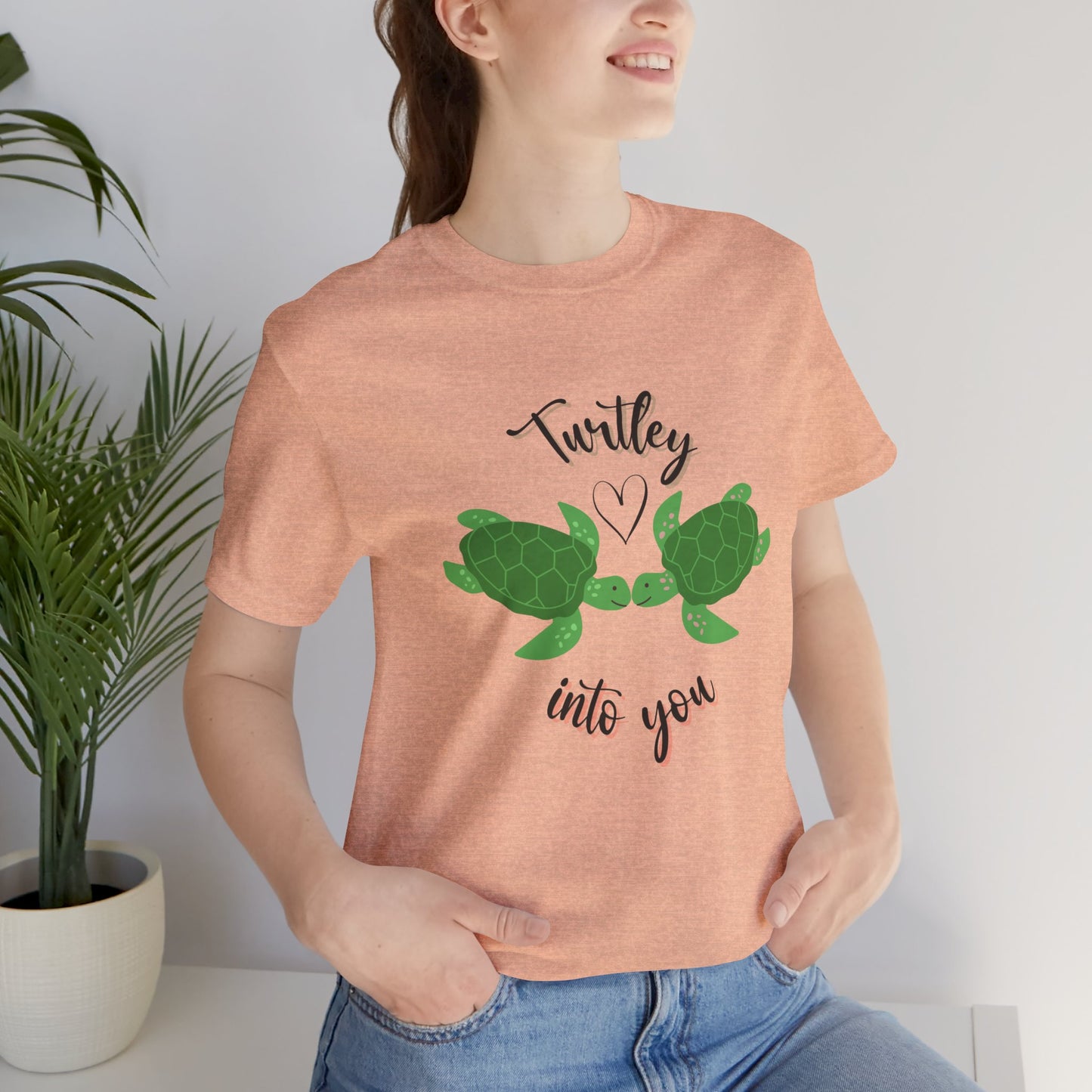 Unisex Cute Turtle Lover Turtley Into You T-Shirt