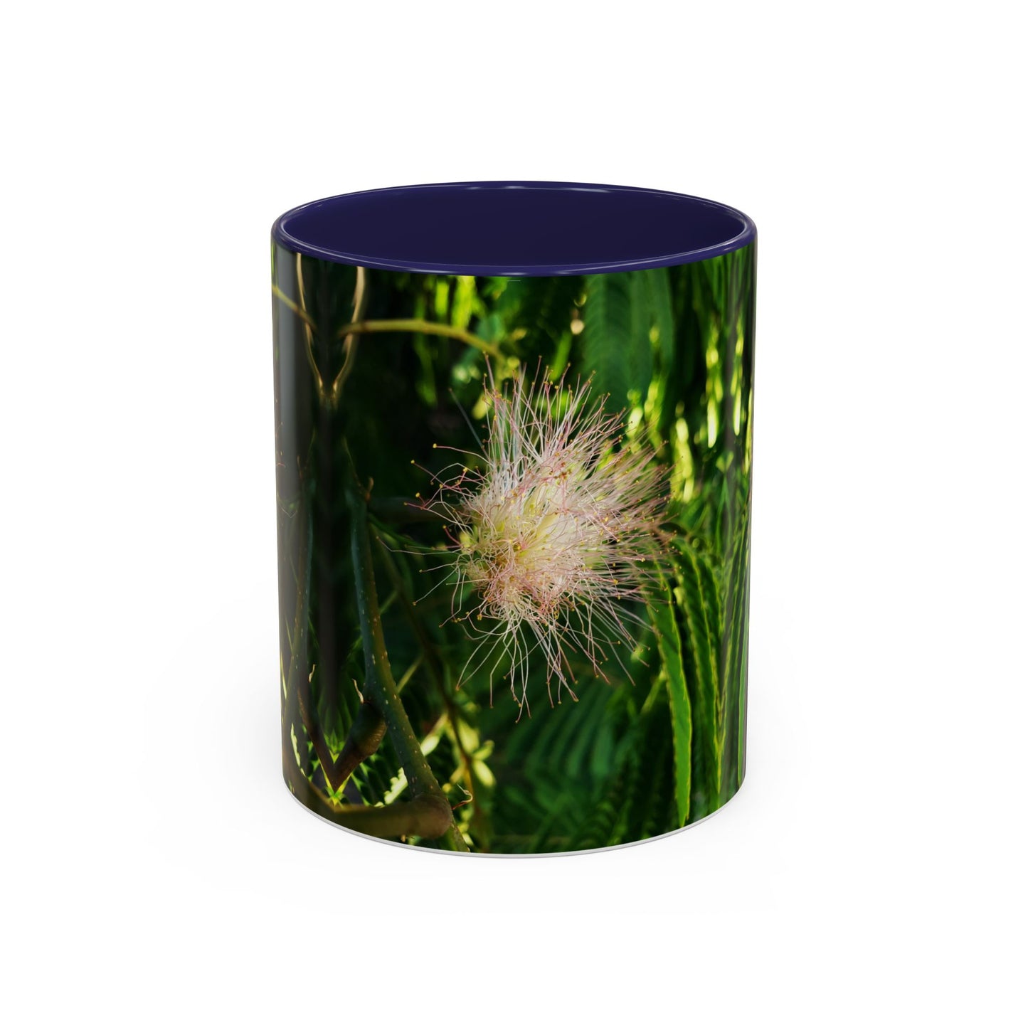 11oz /15oz Garden Themed Silk Blossom Plant Foliage Two Tone Coffee Mug