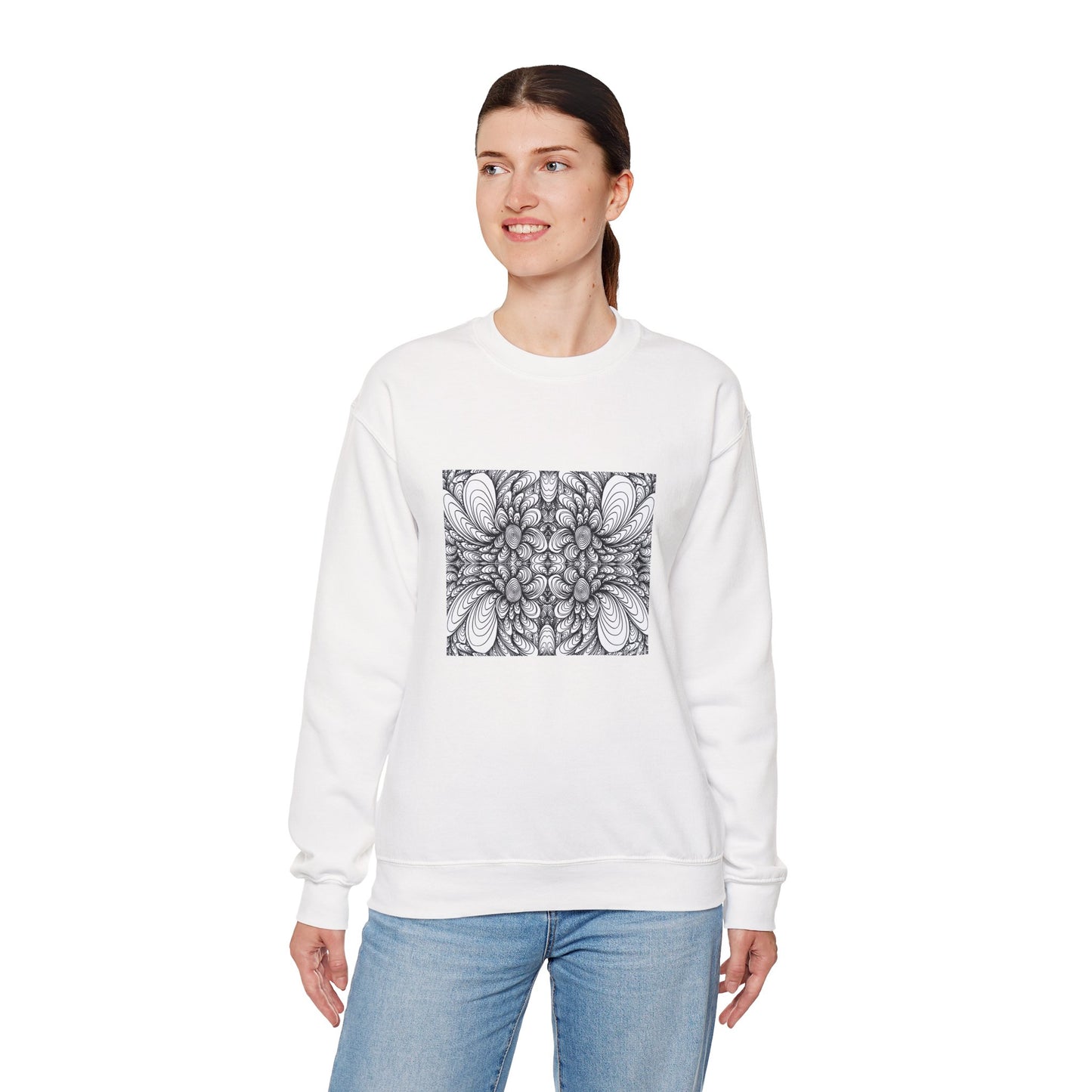 Unisex Original Line Art Sweatshirt - Blooms