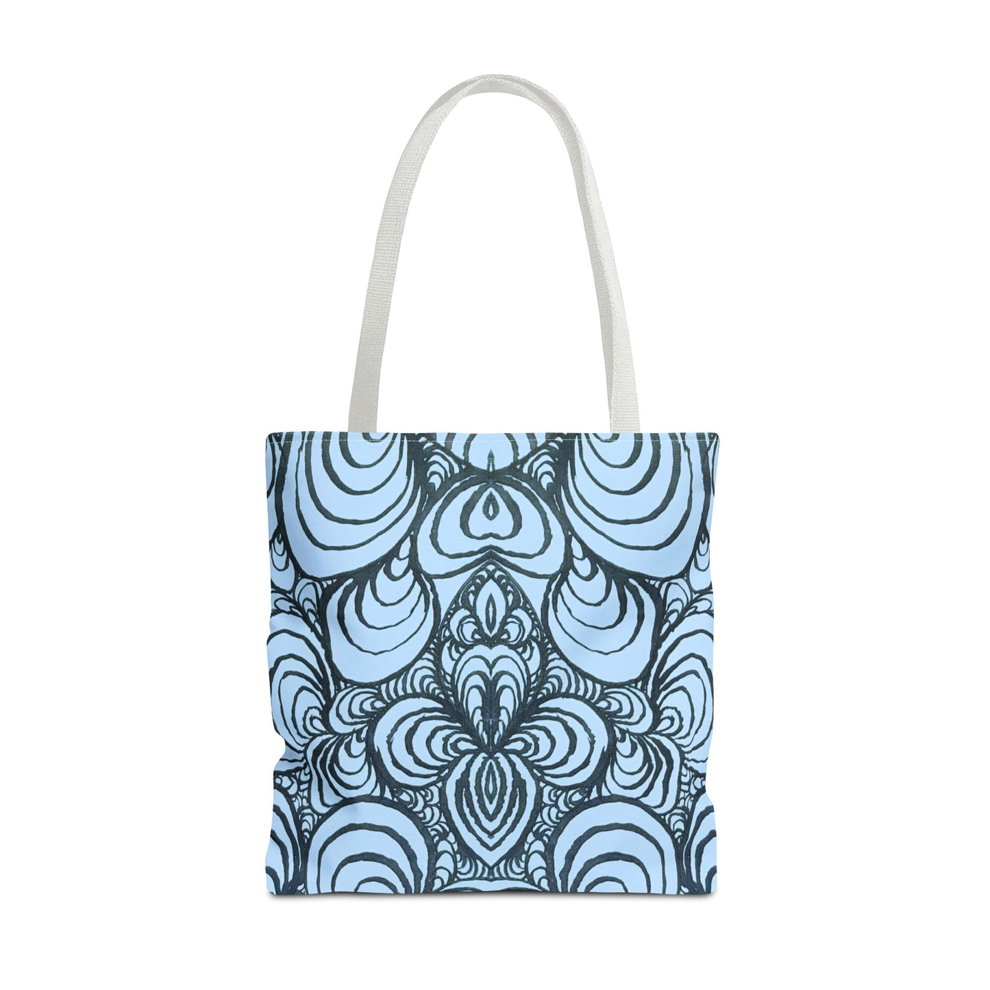 Unisex Original Line Art - All Over Print Tote Bag - Puzzle Panels 1 Color Pop Polar