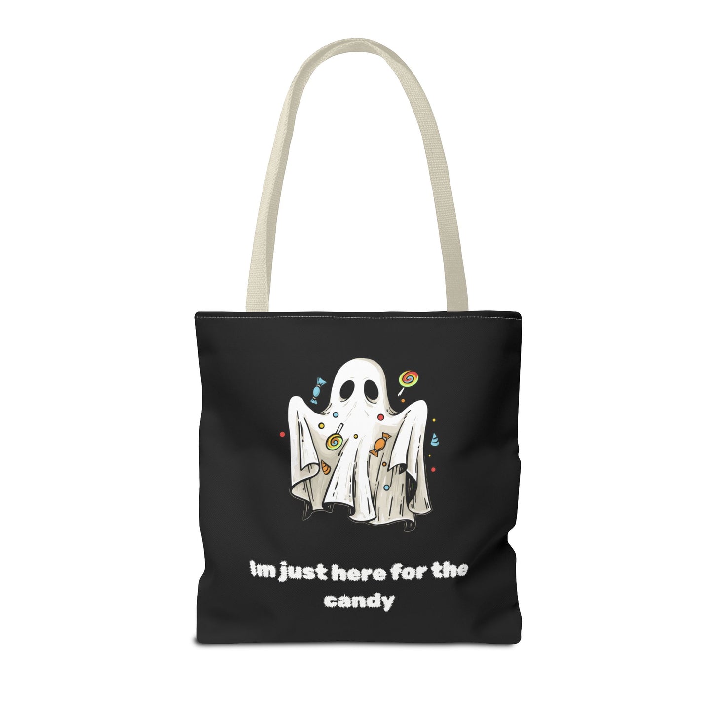 Cute Ghost Halloween Lover Spooky Season Trick or Treating Candy Bag Fall Themed Reusable Lunch Tote