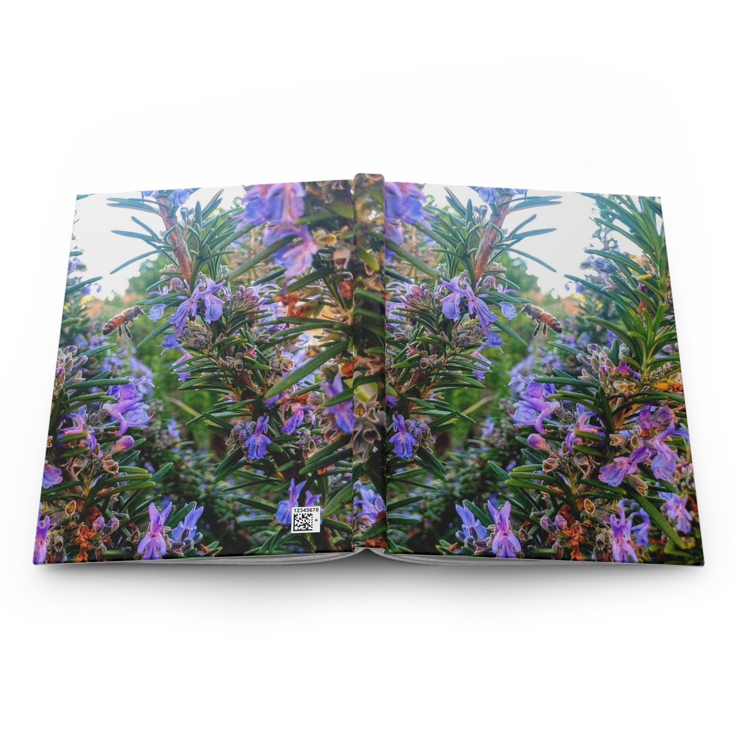 Hardcover Journal Matte Rosemary Bee Pollinator