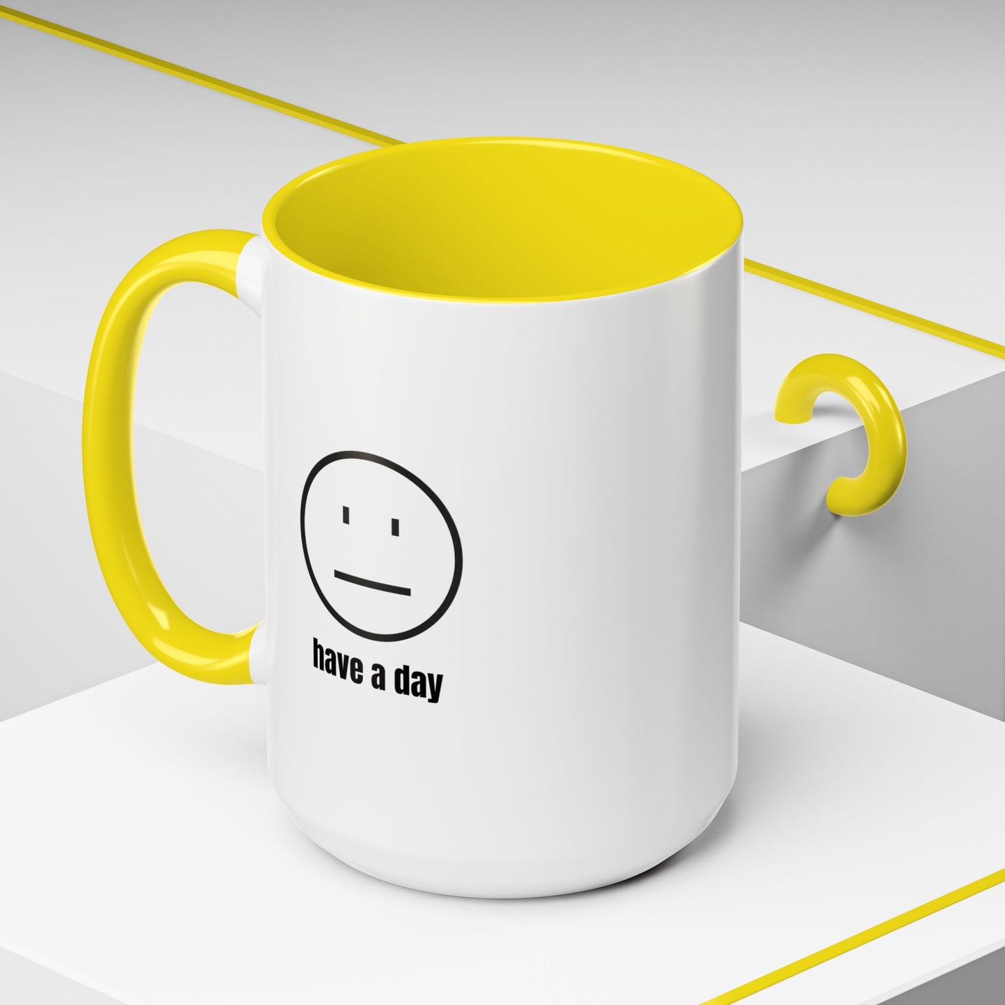 11oz/15oz Straight Face Have A Day Coffee Mug