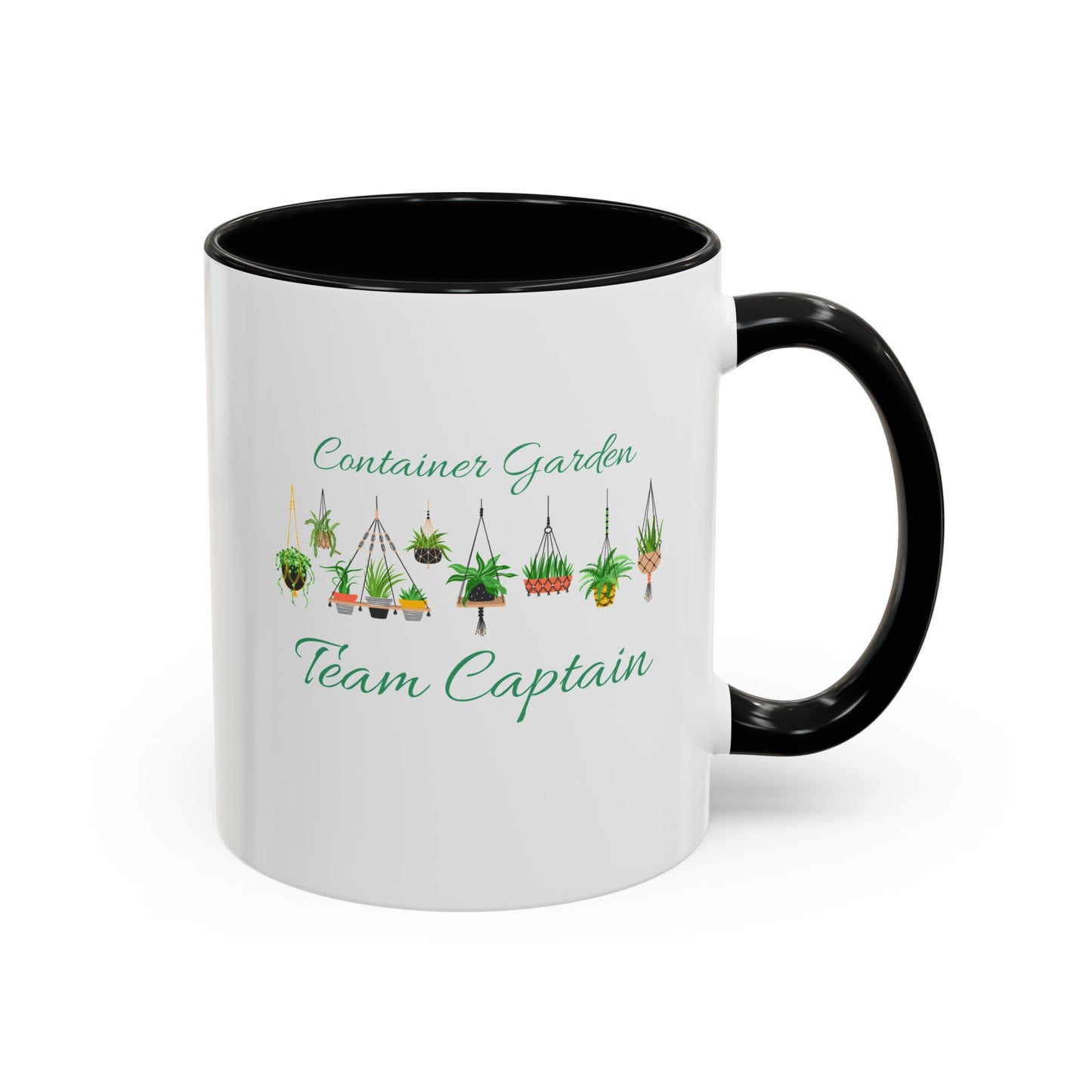 11oz Garden Themed Container Garden Team Captain Plant Parent Two Tone Coffee Mug