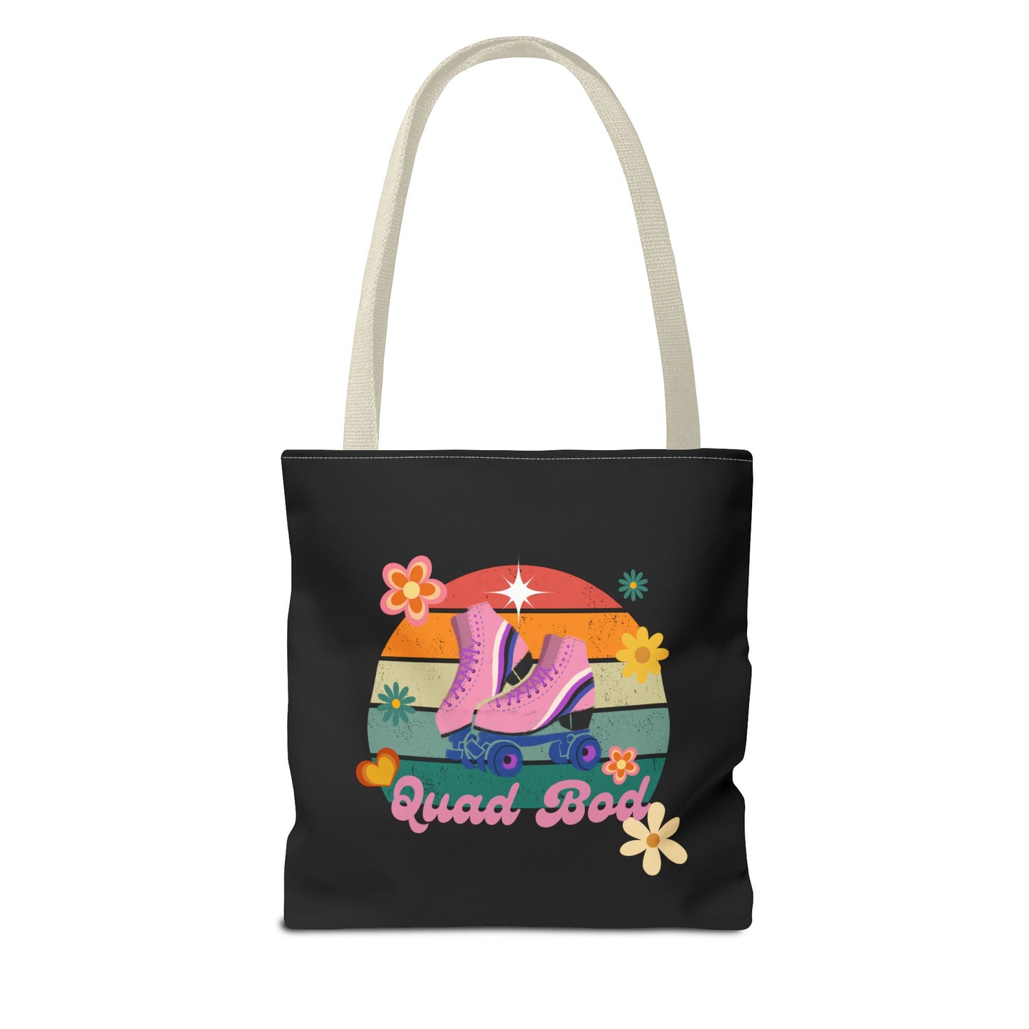 Unisex Retro Vibes Roller Skate Quad Bod Tote Bag