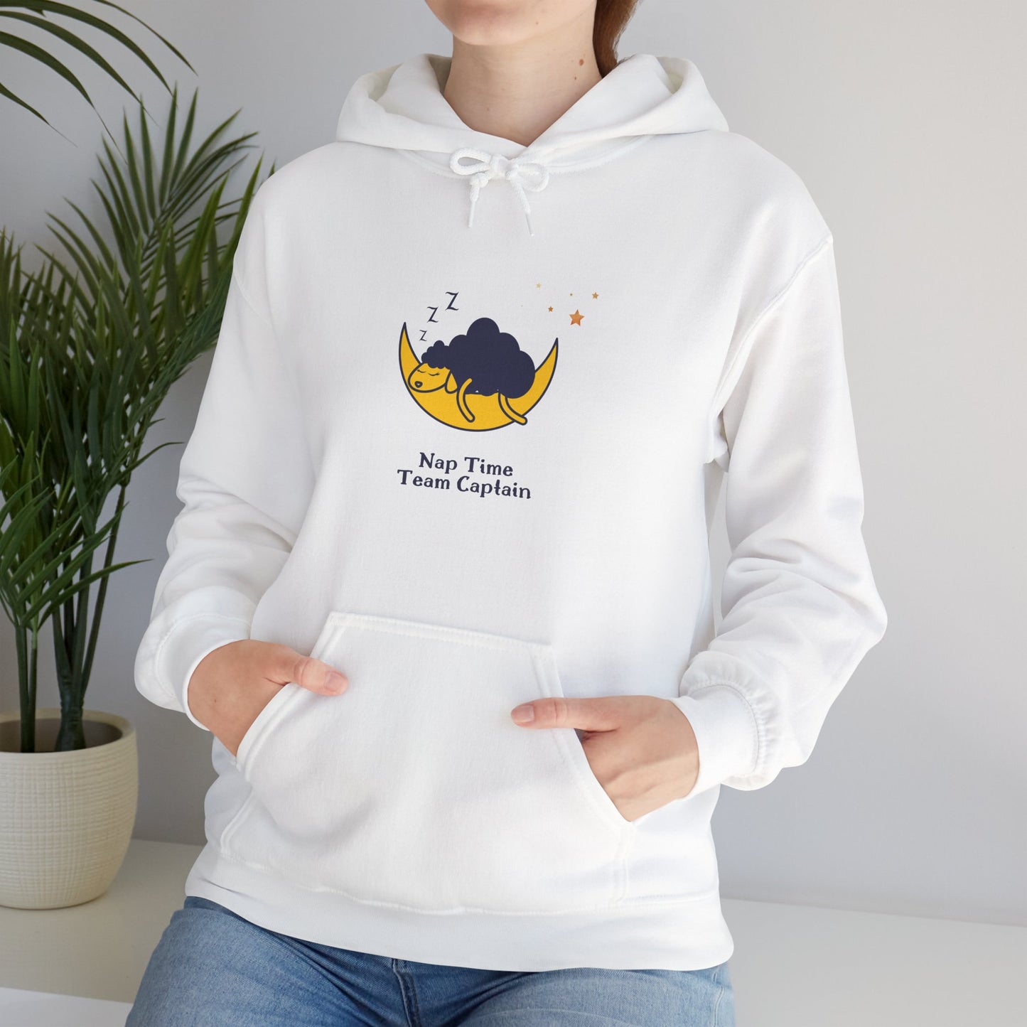 Unisex Heavy Blend™ Nap Time Team Captain Hooded Sweatshirt