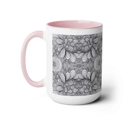 15oz Original Art Mug - Apricots Noir Mirage