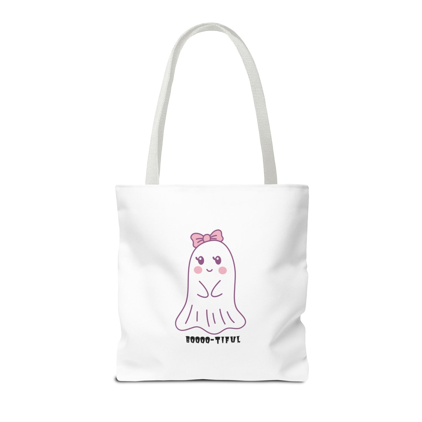 Cute Ghost Halloween Lover Spooky Season Tote Trick or Treating Candy Bag Fall Themed Reusable Lunch Tote