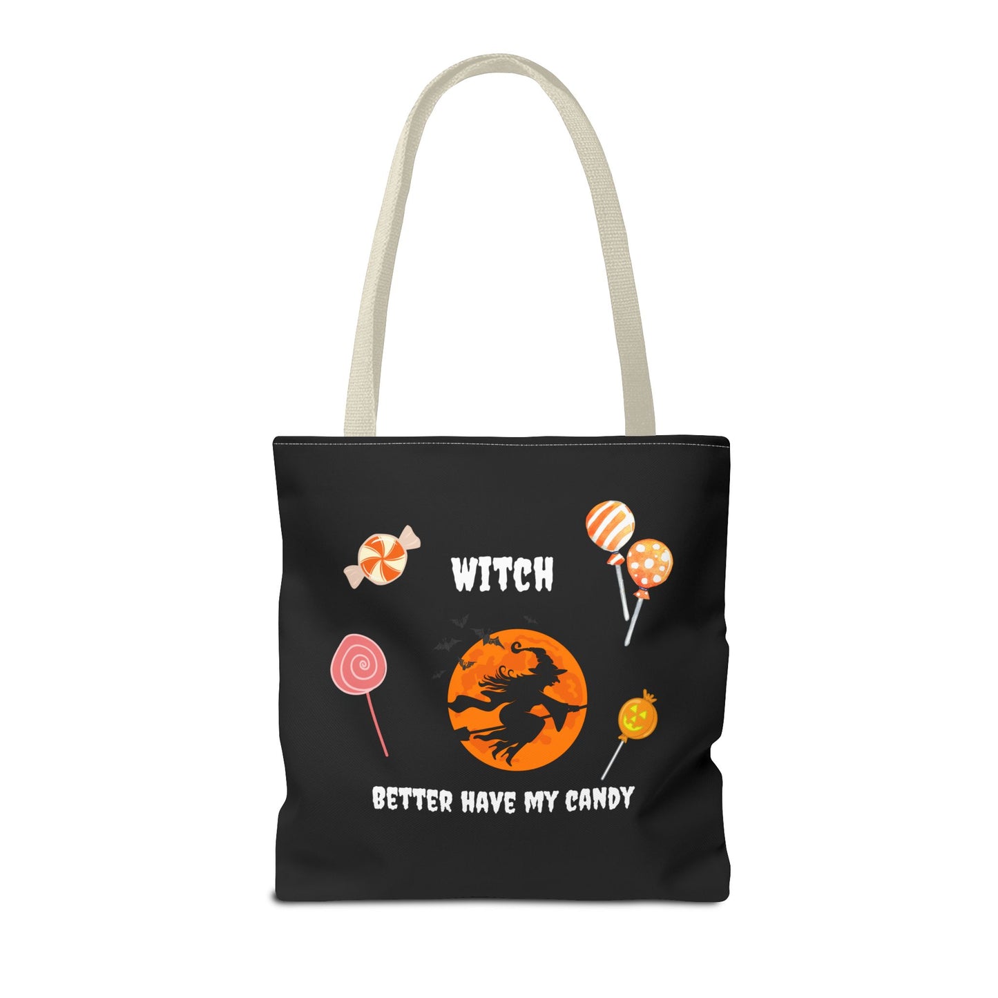 Halloween Tote Bag Gift for Spooky Season Trick or Treating Candy Bag Fall Themed Reusable Lunch Tote